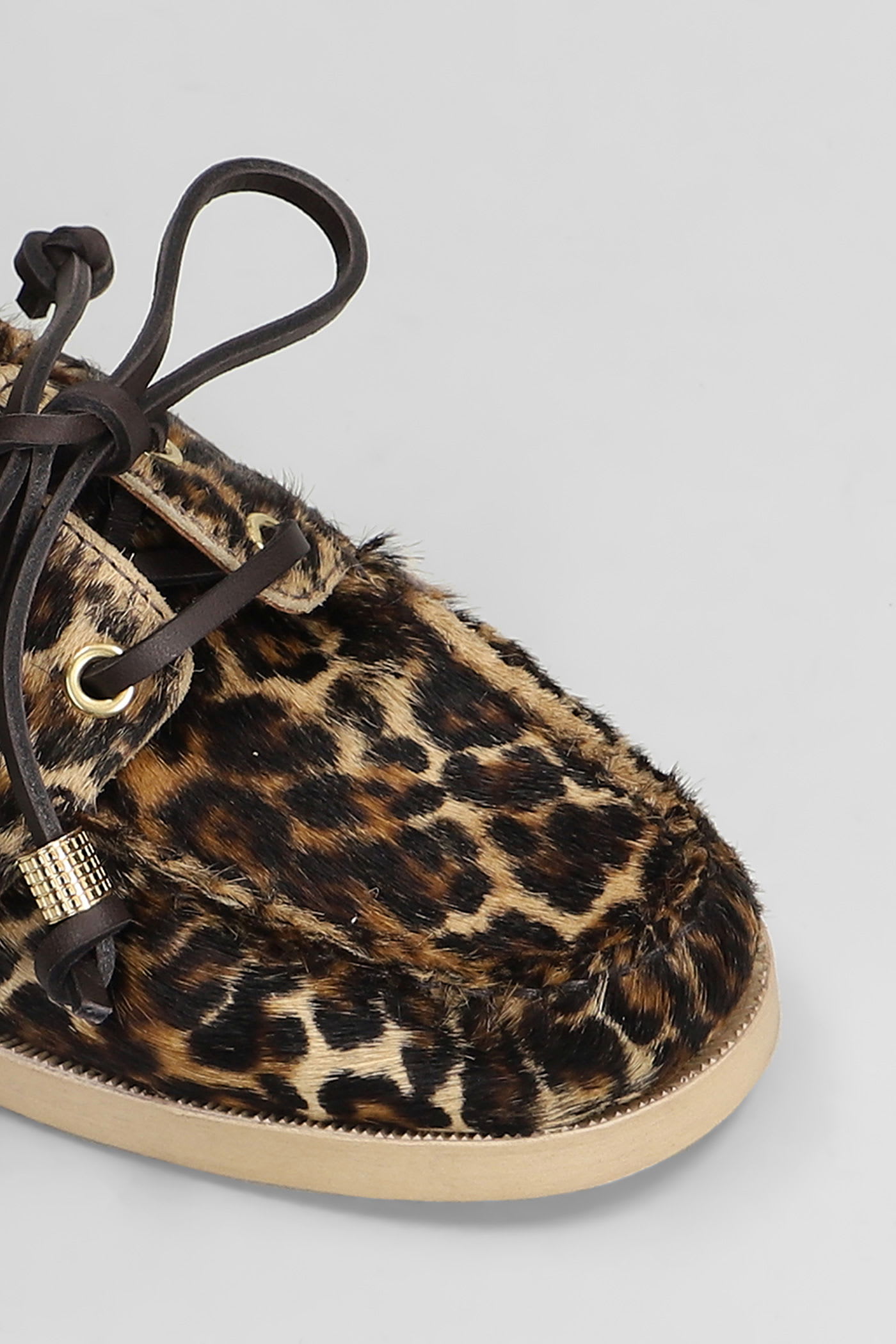 Golden Goose Boat Loafers In Animalier Pony Skin In Multi