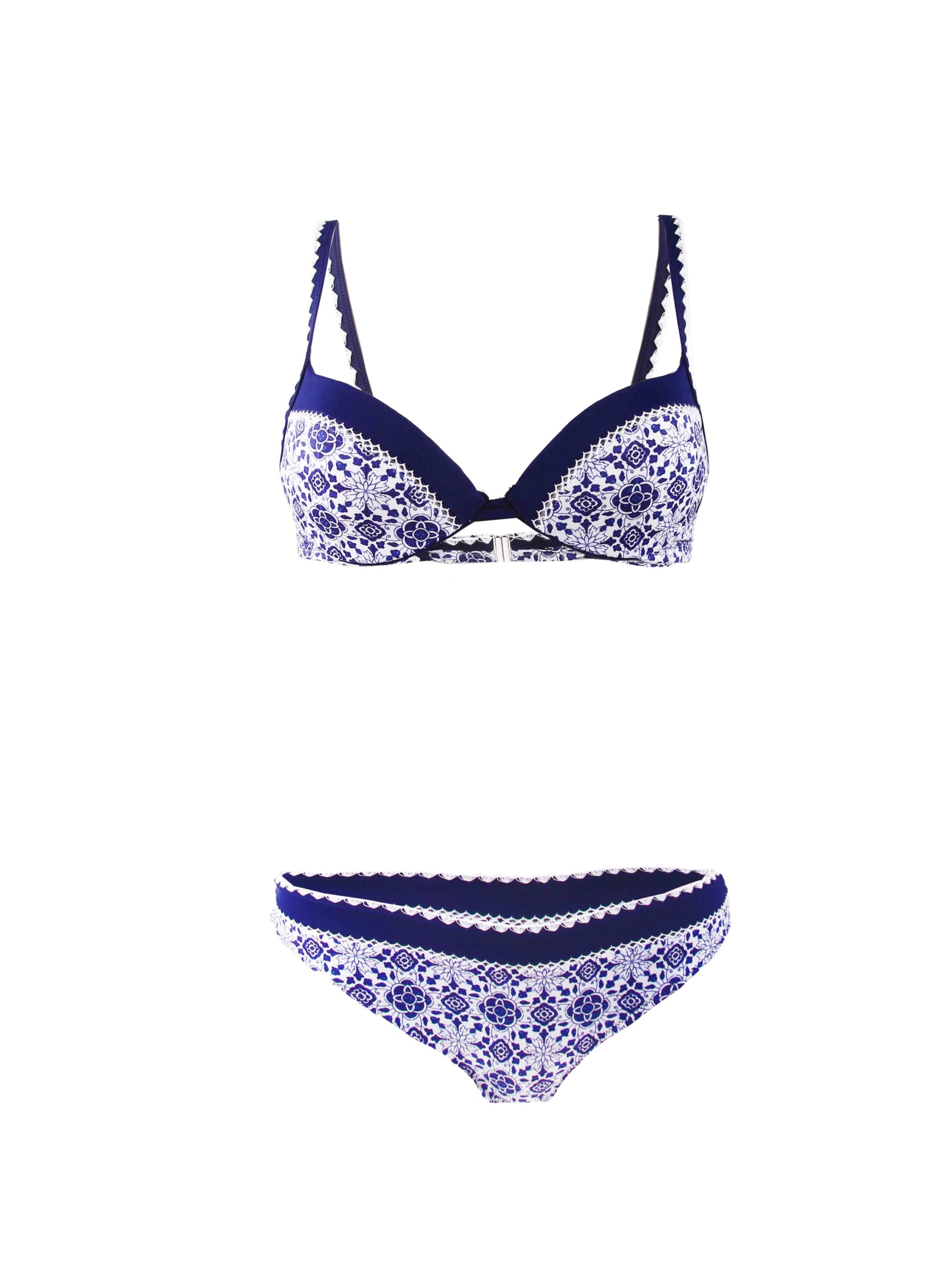 Balconette Embroidered Bikini