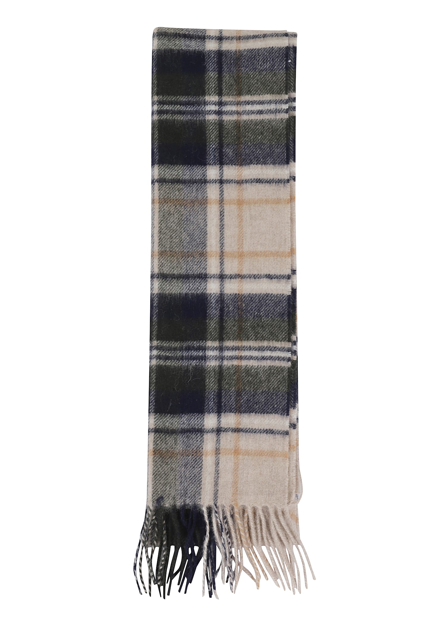 Barbour New Check Scarf In Multi