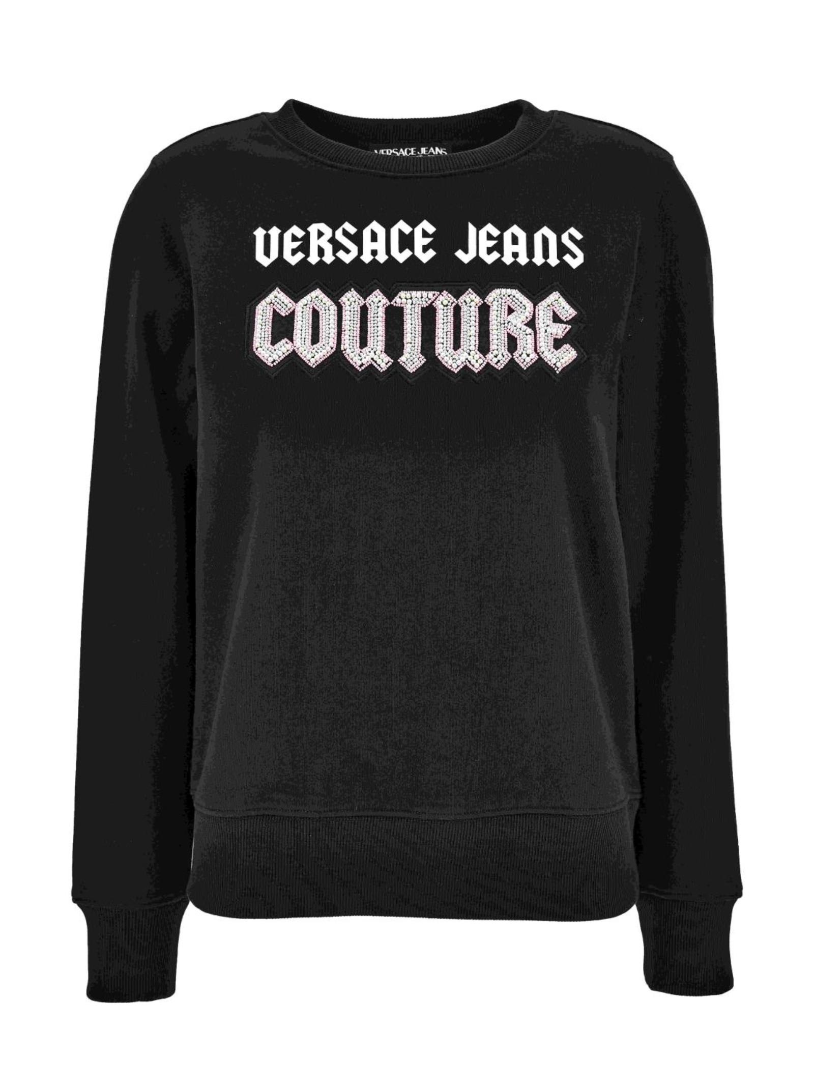 Shop Versace Jeans Couture Hoodie In Black