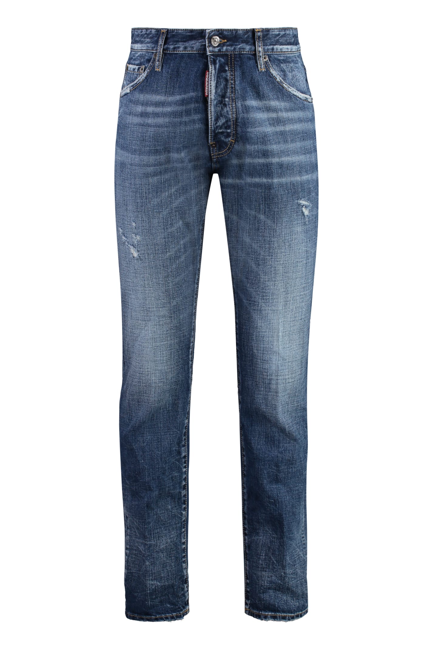 Shop Dsquared2 Slim Fit Jeans In Denim