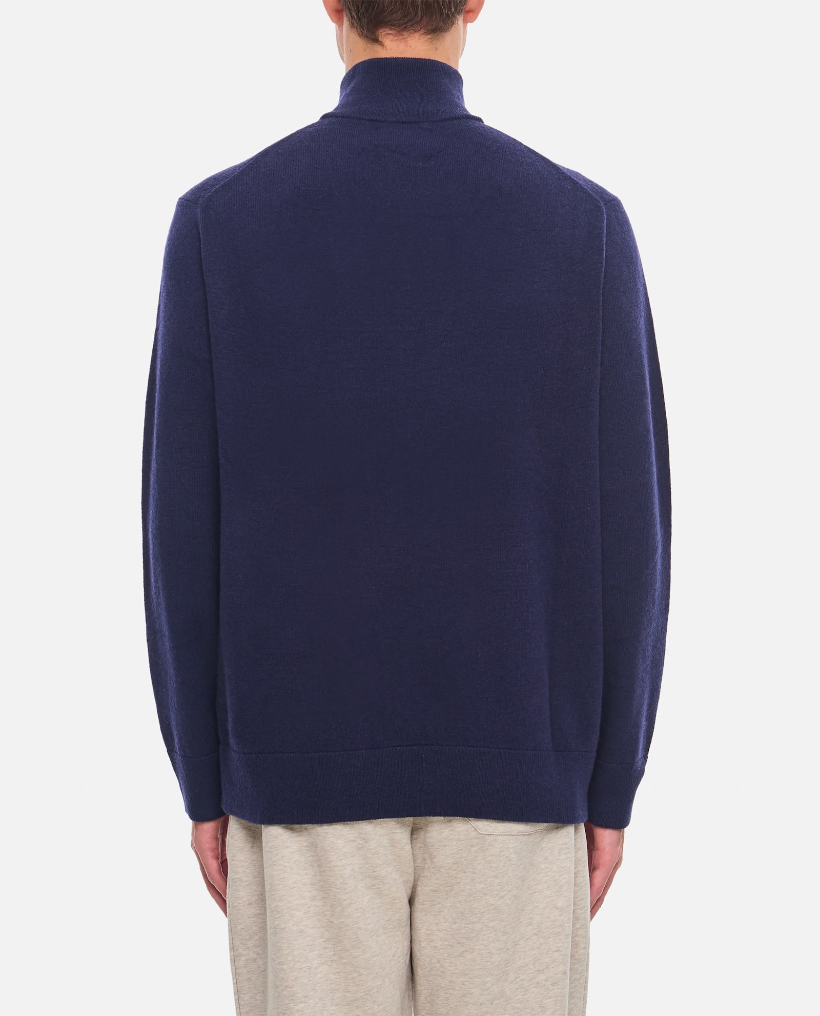 Shop Polo Ralph Lauren Sweater With Full Zip In Blue