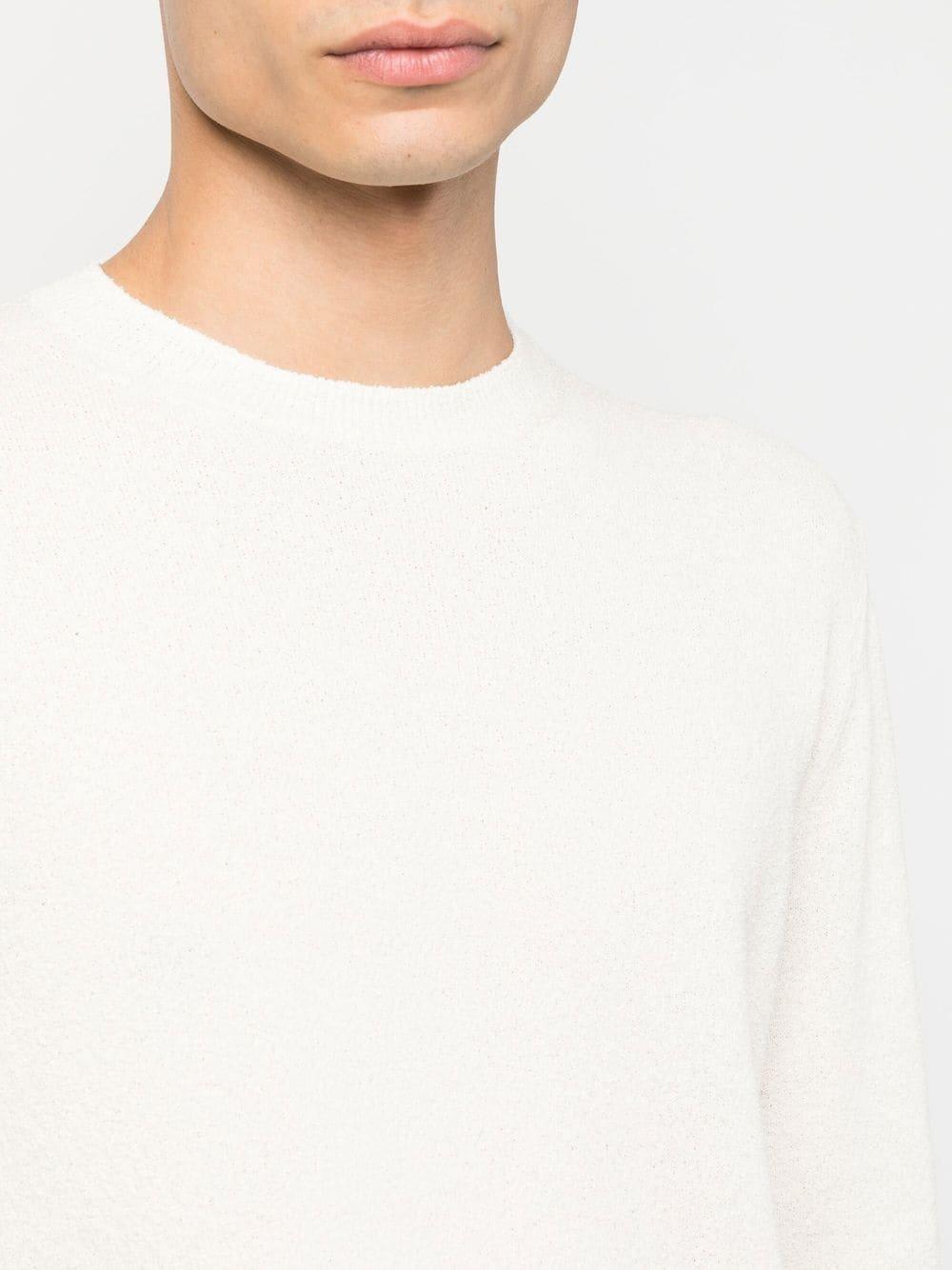 Drumohr Textured Finish Long Sleeve Crew-neck Sweater