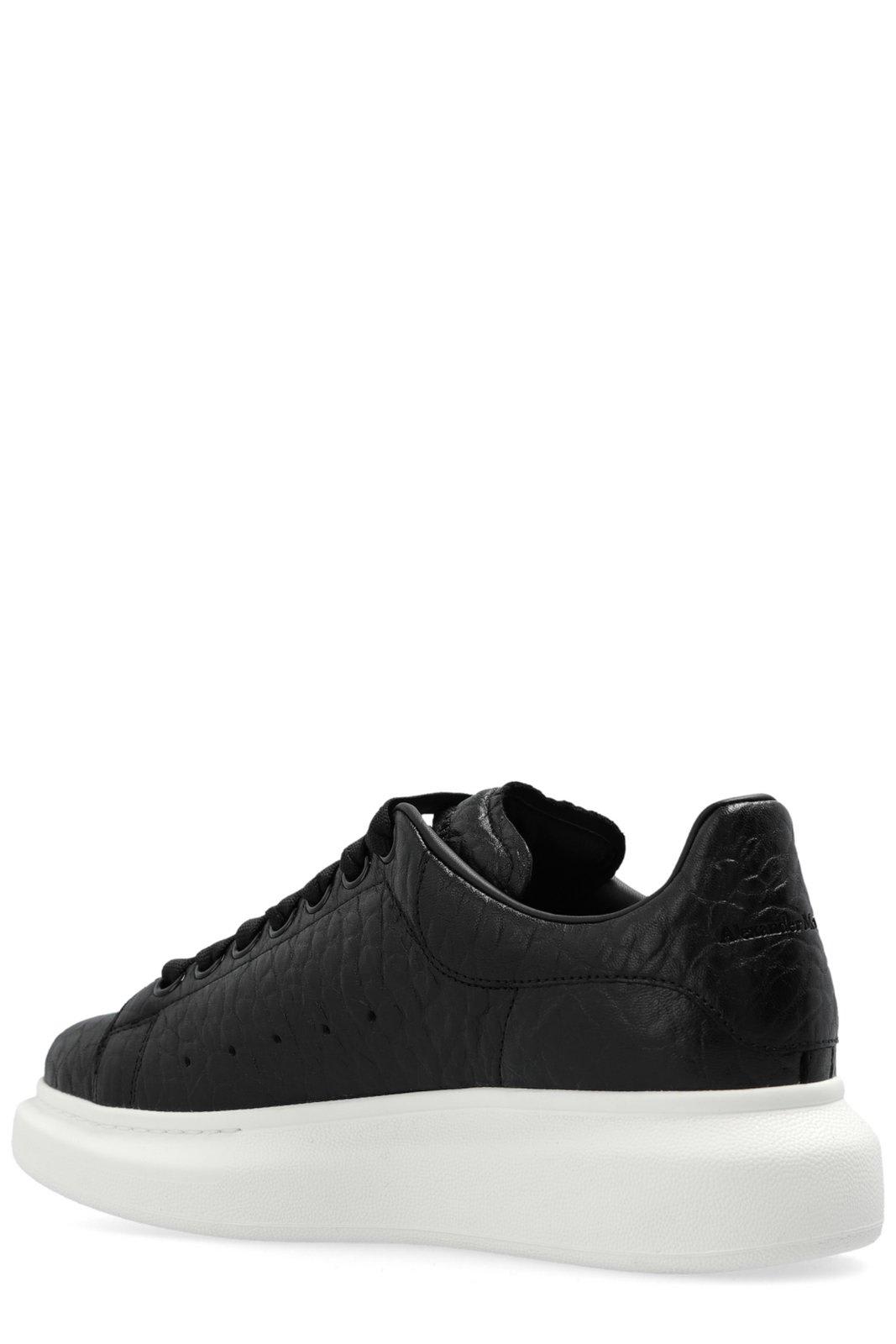 Shop Alexander Mcqueen Oversized Lace-up Sneakers In Nero