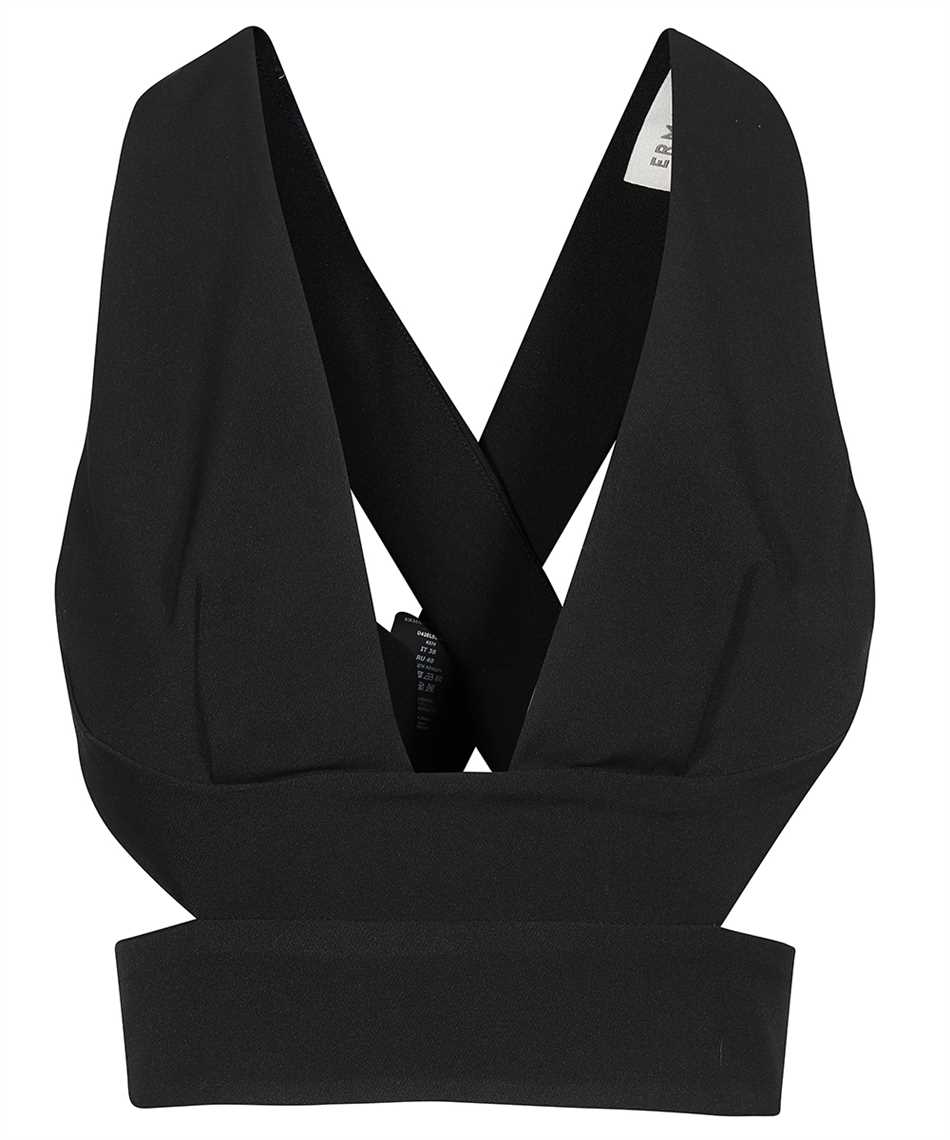 Ermanno Scervino Cross Back Tank Top In Black