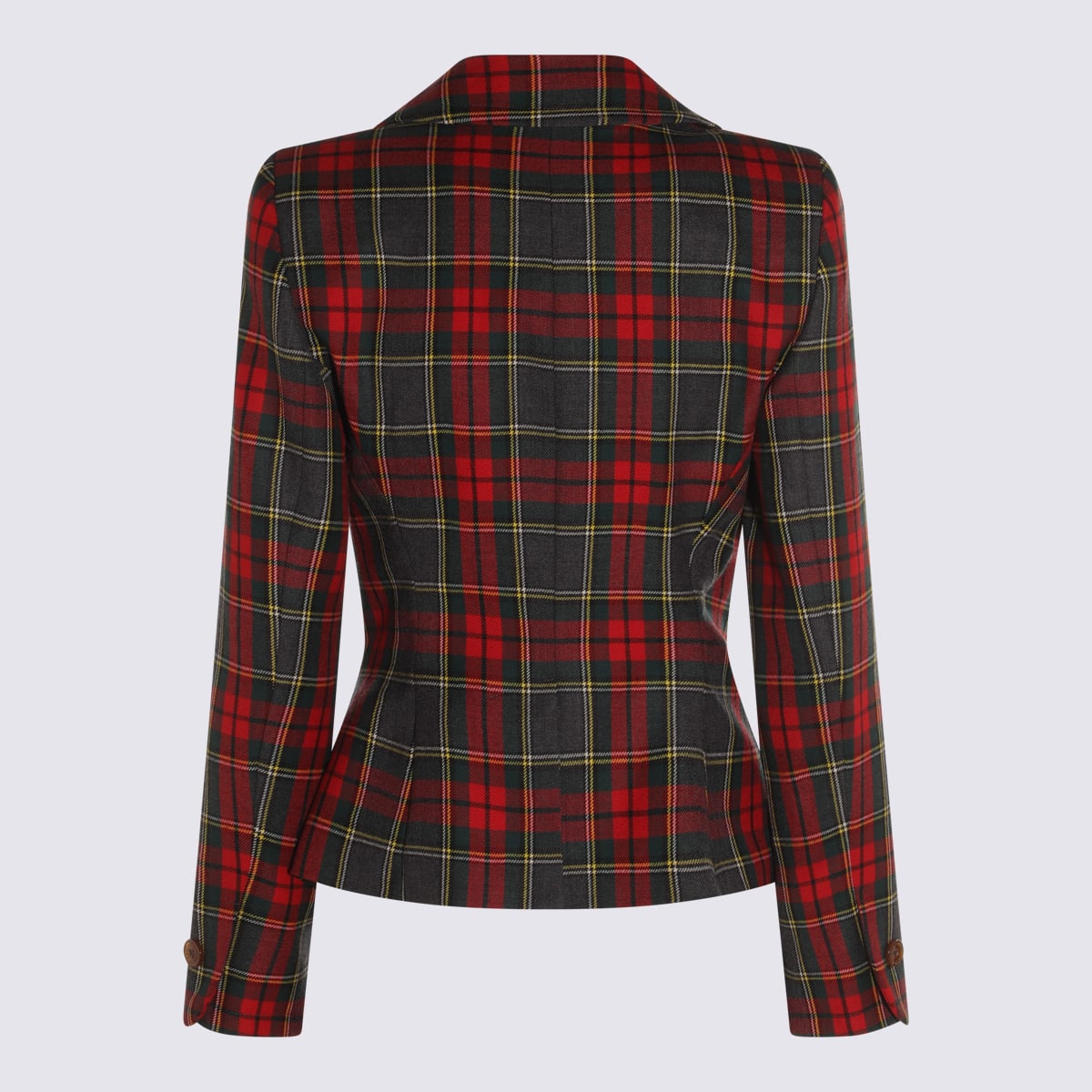 Red And Green Wool Blazer
