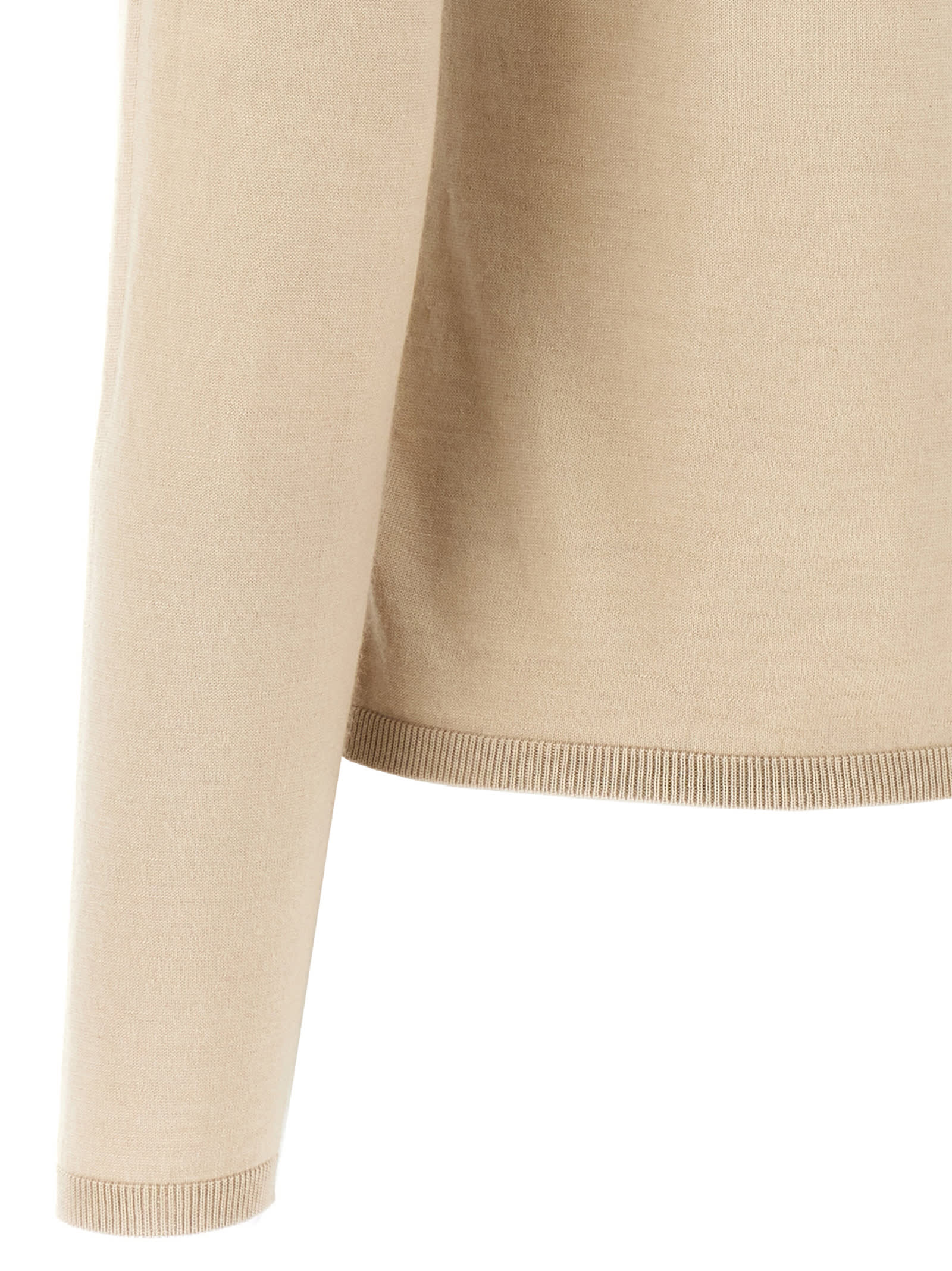 Max Mara Cashmere Turtleneck Sweater In Beige