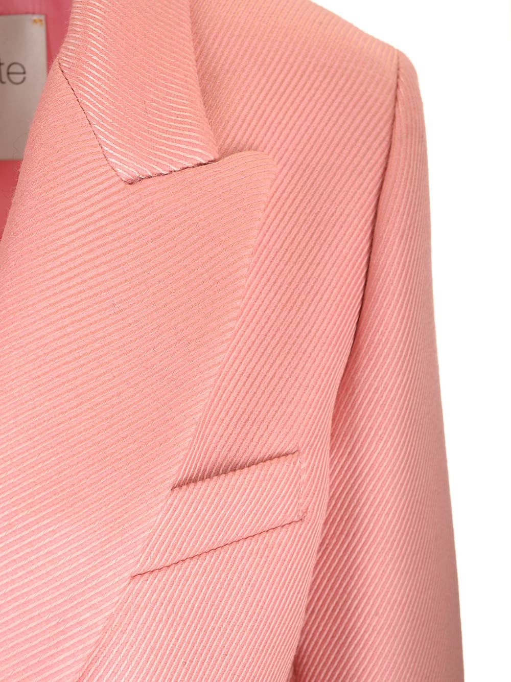 FORTE FORTE DIGONAL STRUCTURE COUTURE DOUBLE-BREASTED JACKET
