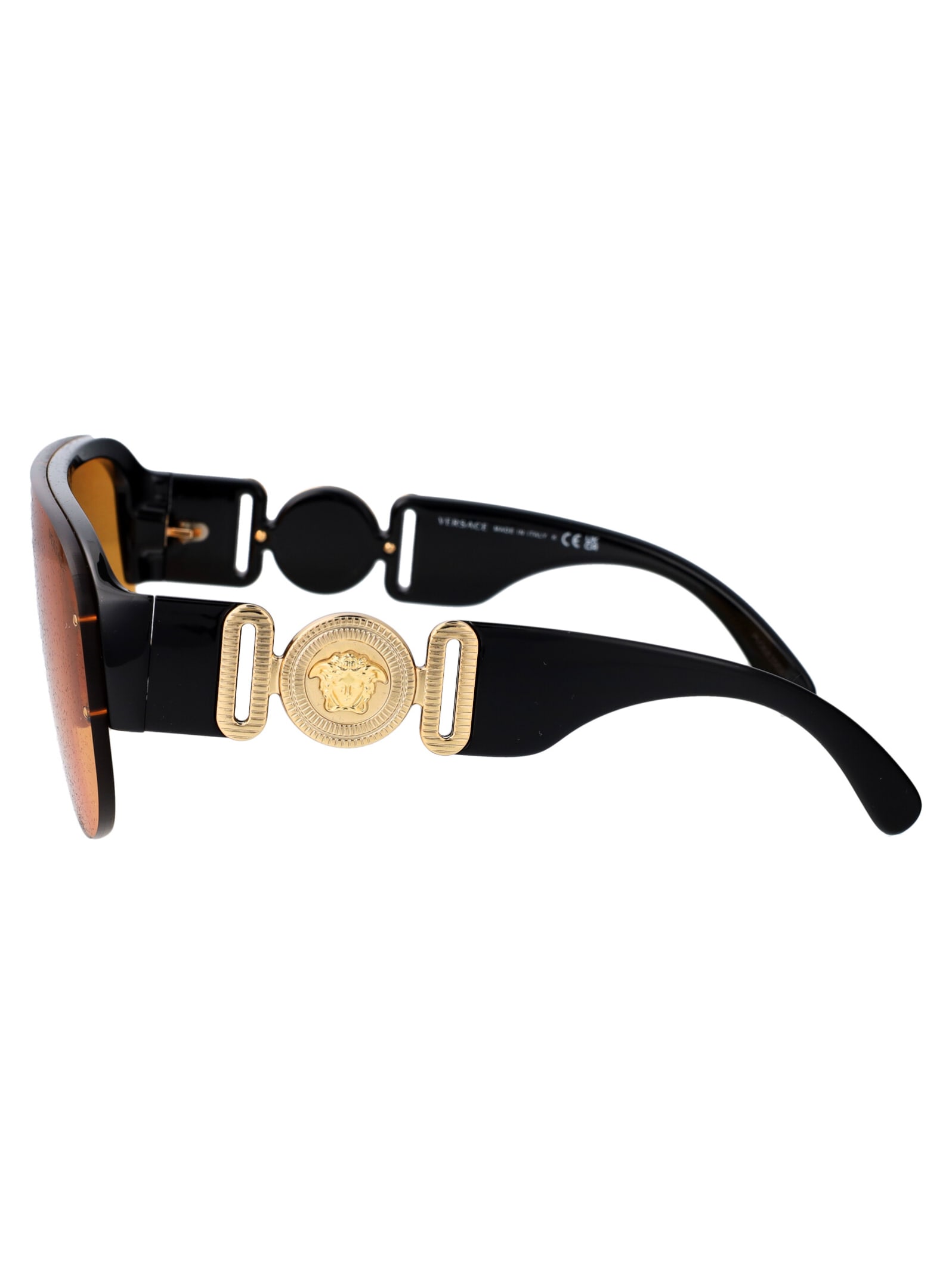 Shop Versace 0ve4391 Sunglasses In Gb1/7 Black