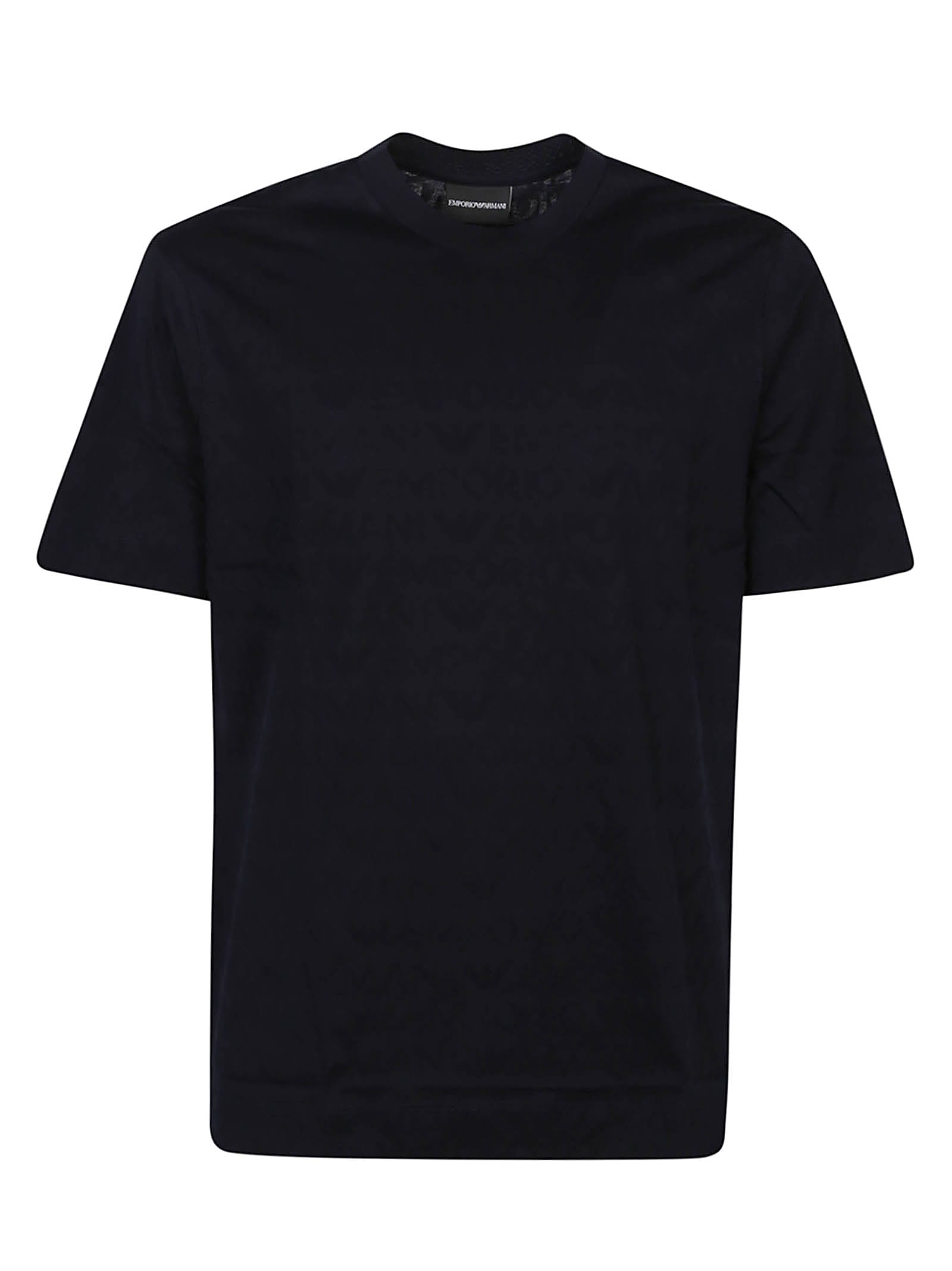 Emporio Armani T-shirt In Blu Navy