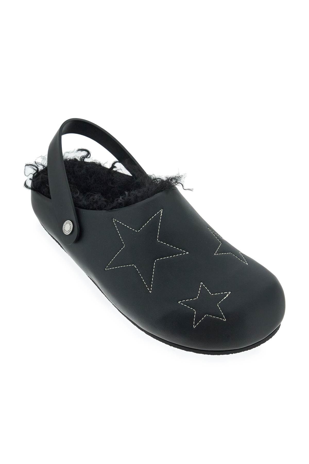 Stella Mccartney Black Alter Mat Elyse Slippers In Black