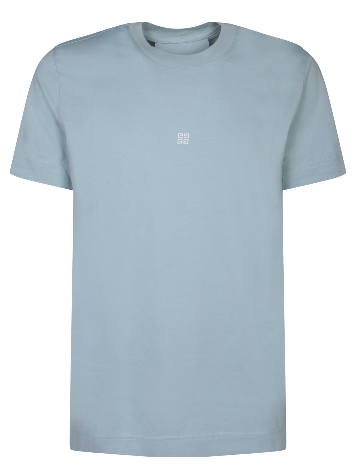 Shop Givenchy 4g Micro Logo White T-shirt In Blue