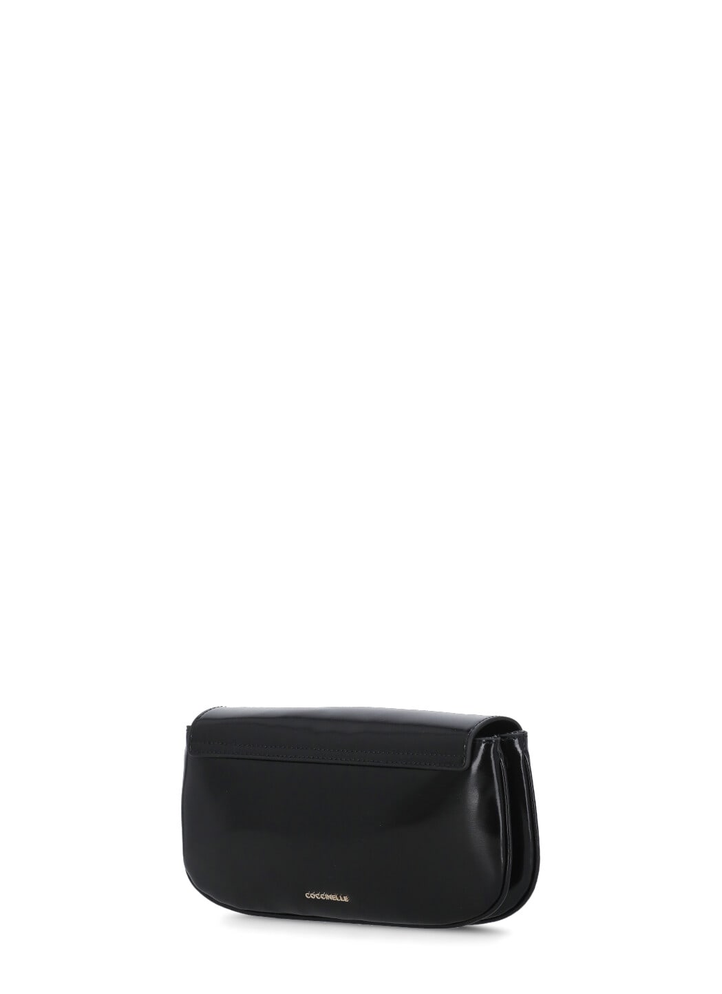 Shop Coccinelle Shiny Calf Bag In Black