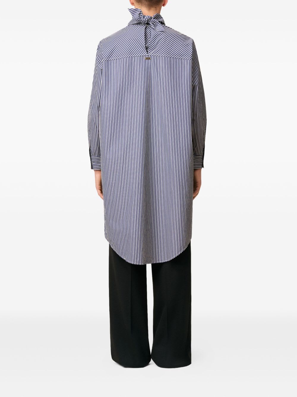 Ami Alexandre Mattiussi Bandana Cotton Dress In Blue