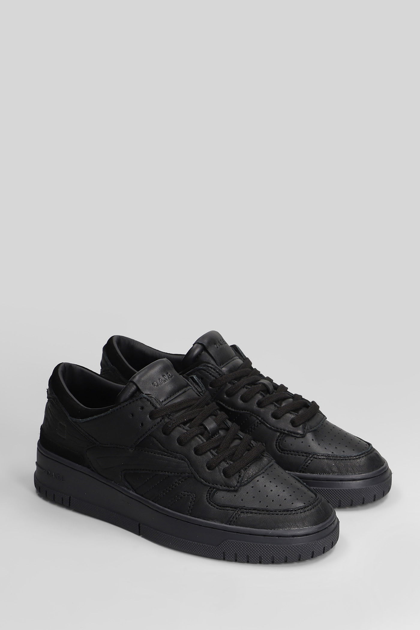 Date Torneo Nz Sneakers In Black Suede And Leather In Black