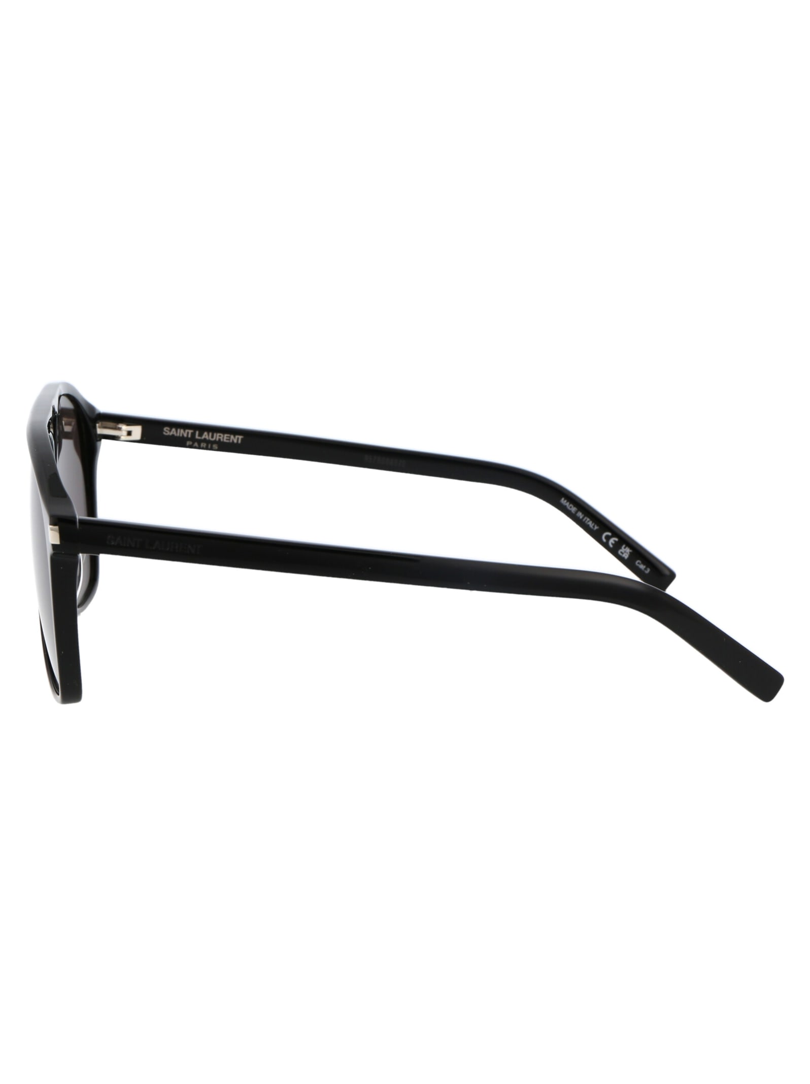 Shop Saint Laurent Sl 596 Dune Sunglasses In 001 Black Black Black