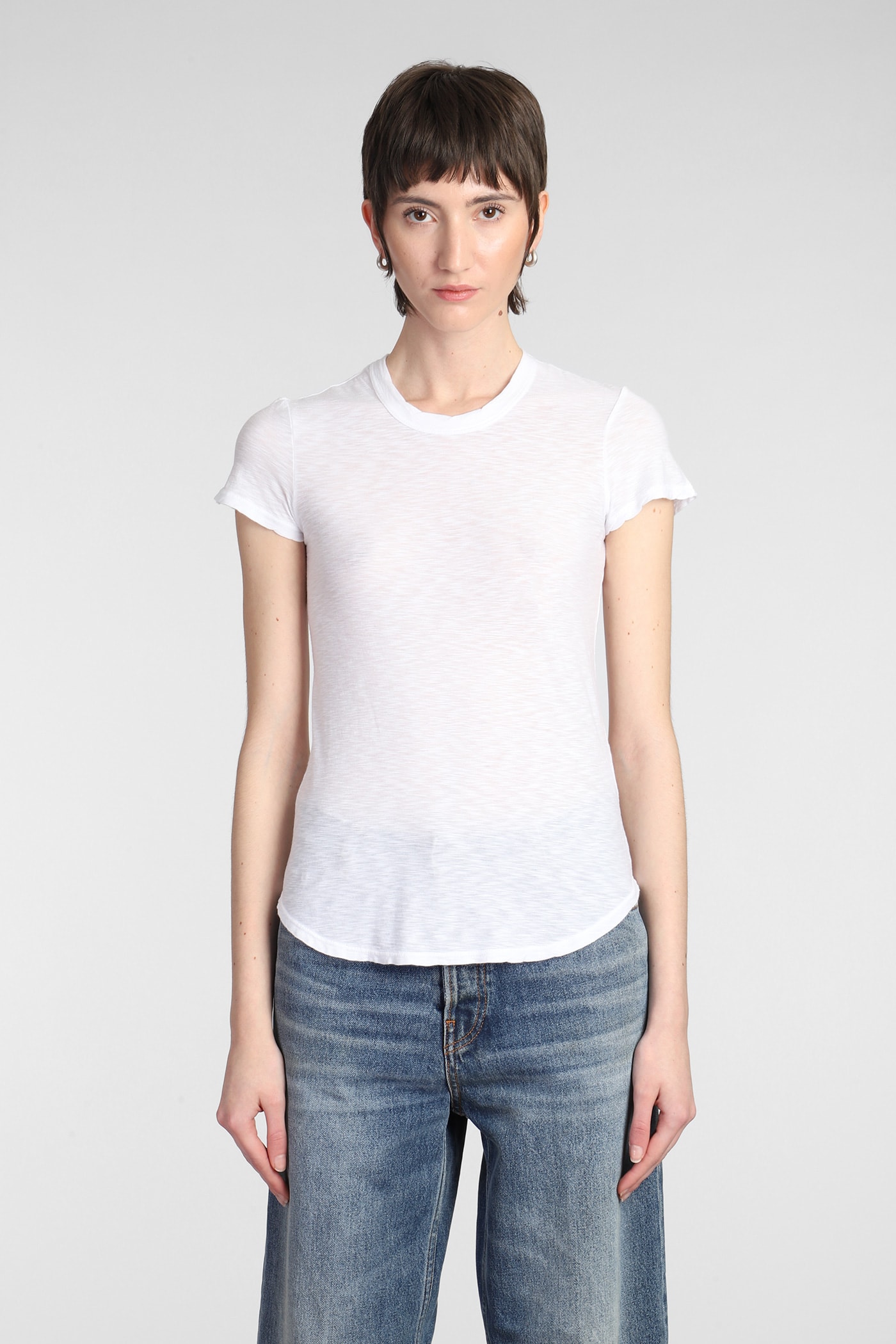 Shop James Perse T-shirt In White Cotton