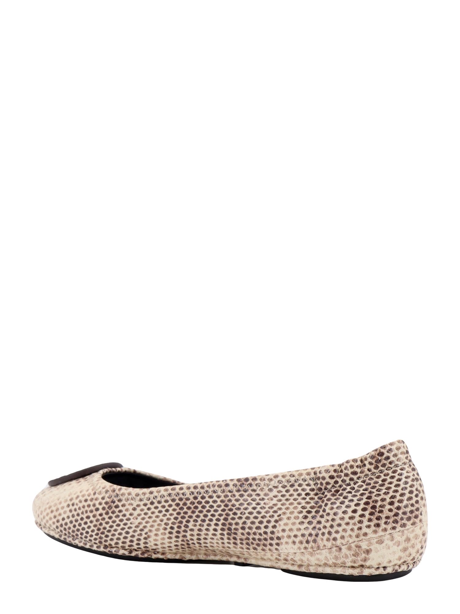 Shop Tory Burch Ballerinas In Beige