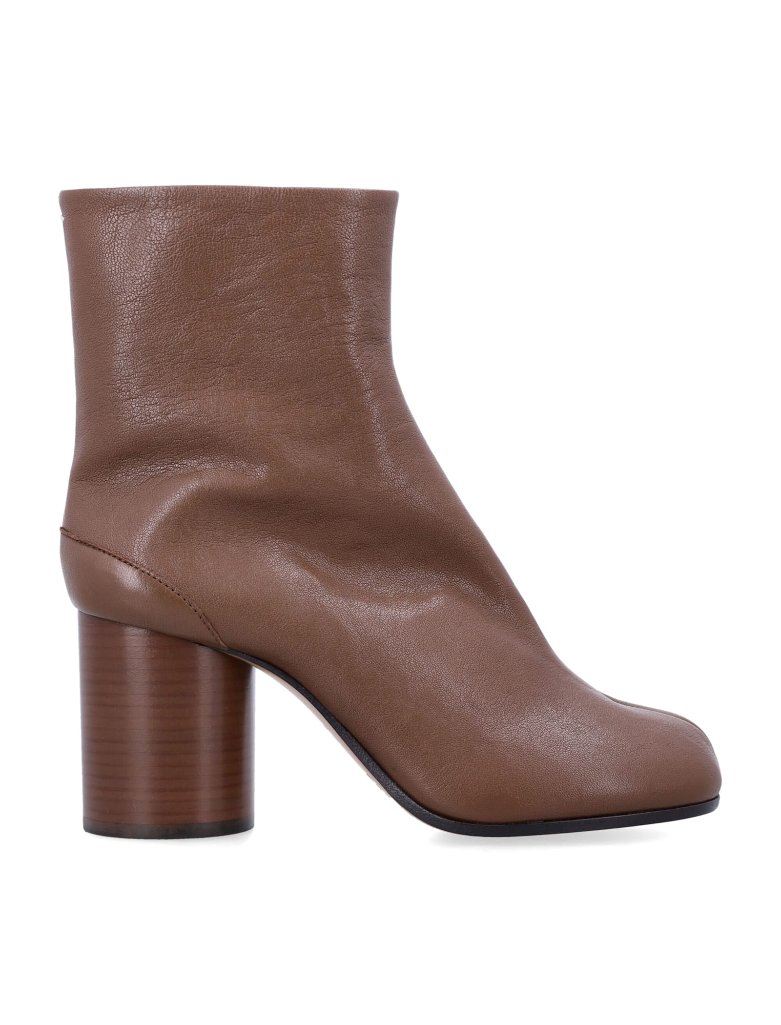 Maison Margiela Tabi Ankle Boots In Brown