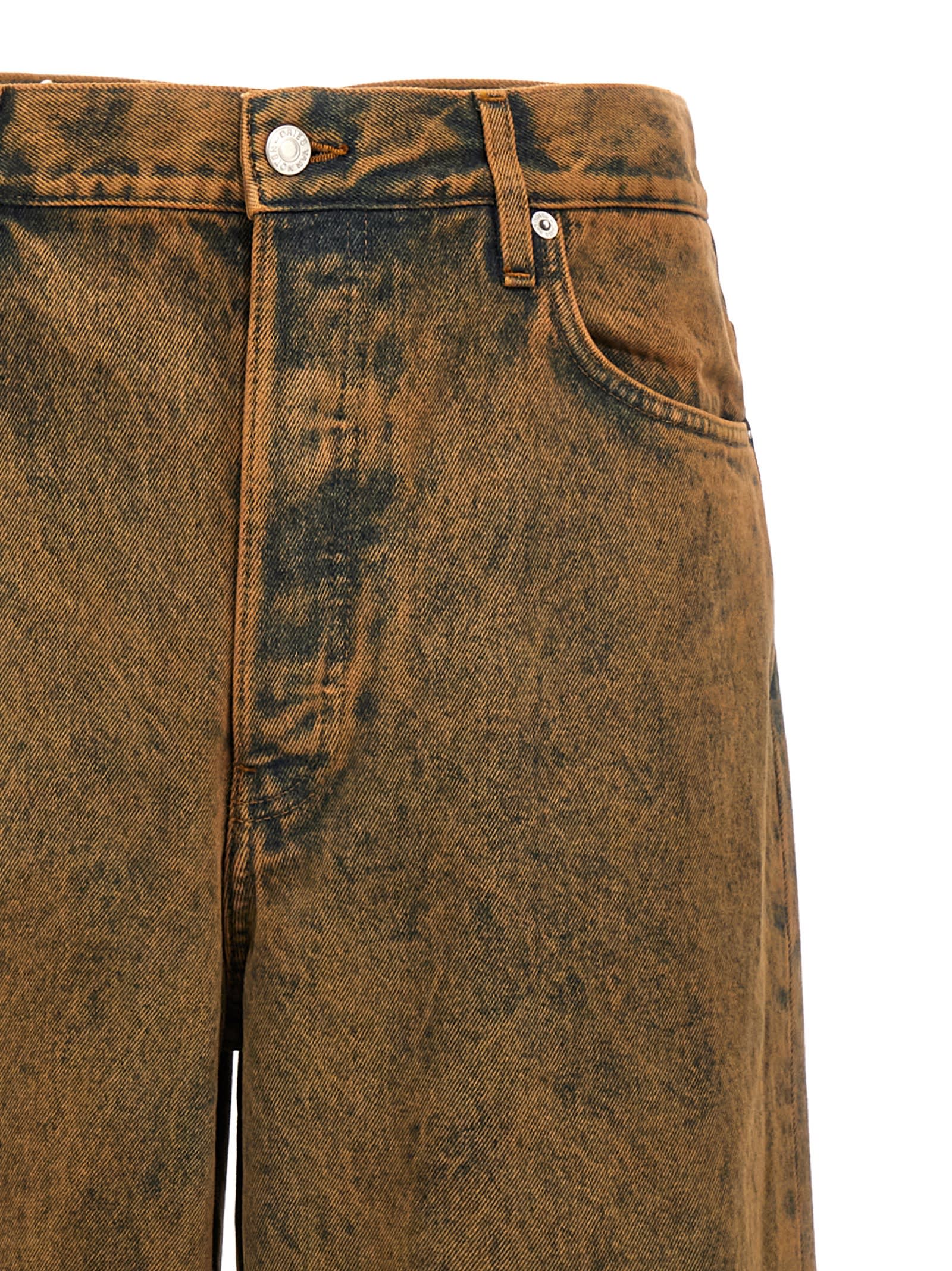 Shop Dries Van Noten Pine Jeans In Brown