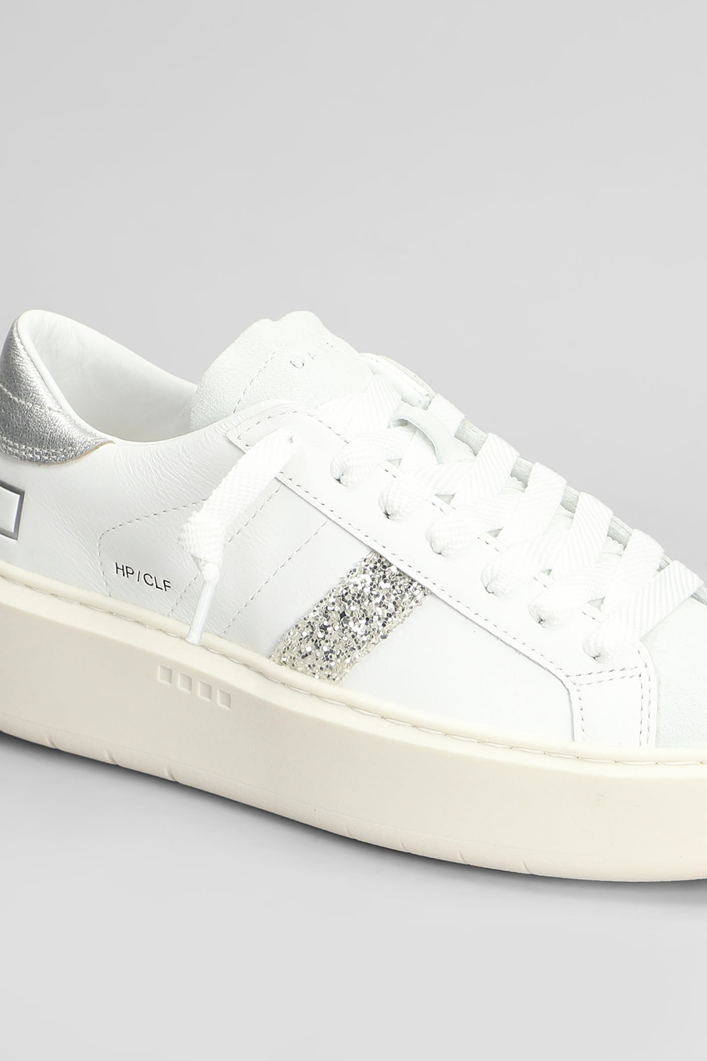 Date D.a.t.e. Hill Low Platform Sneakers In White