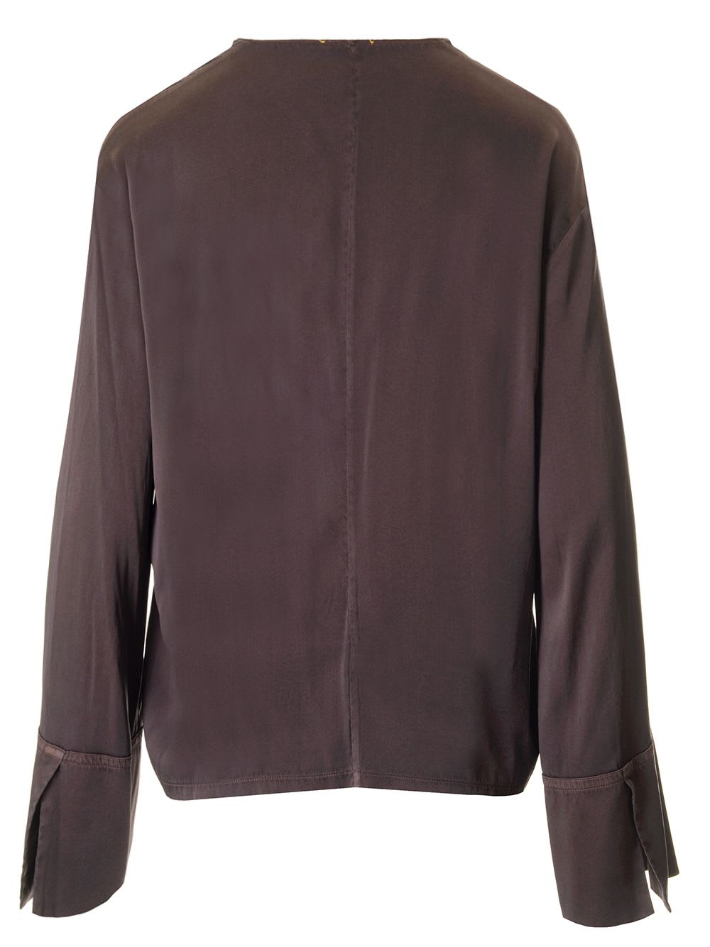 Shop Forte Forte Silk Satin Top In Brown