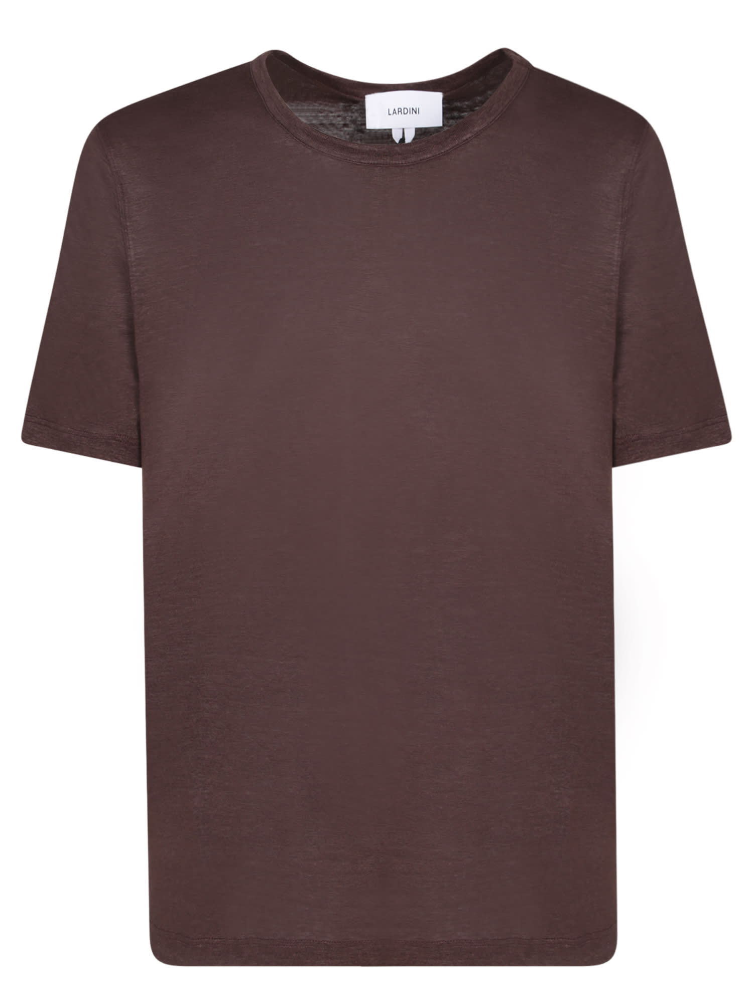 Shop Lardini Dark Brown T-shirt