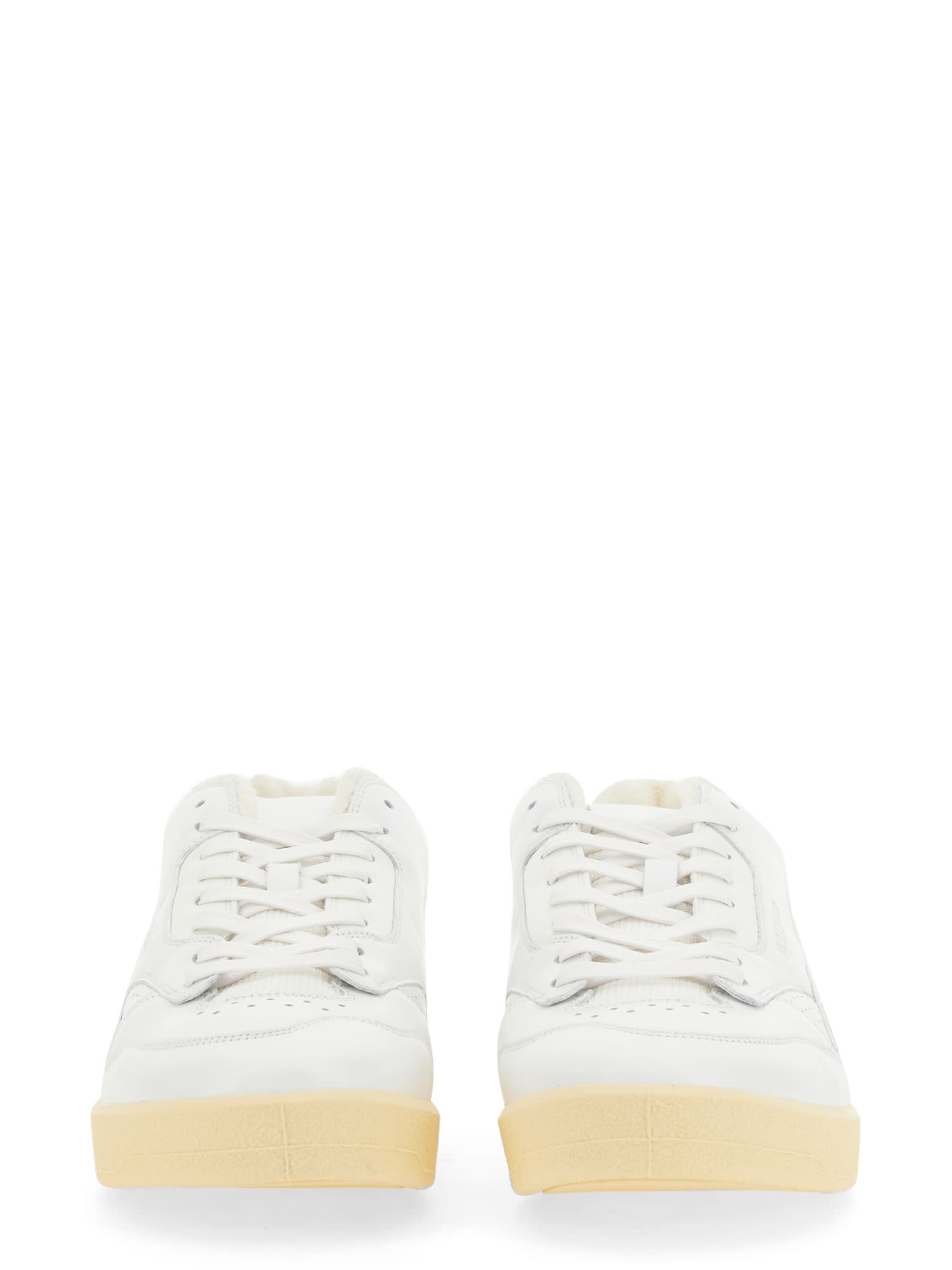 Shop Jil Sander Low Sneaker In Bianco