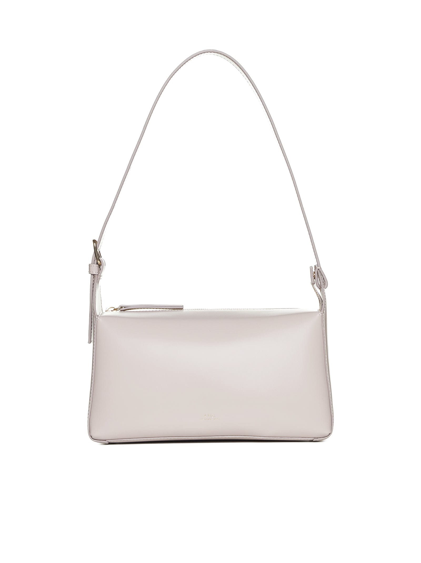 Shop Apc Shoulder Bag In Moon Grey