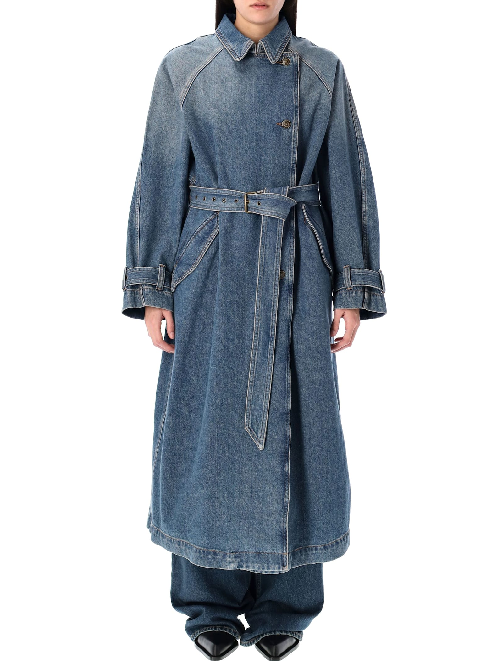 Brekka Denim Trench Coat