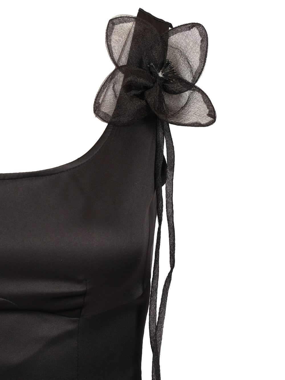 Rotate Birger Christensen Satin Flower Mini Dress