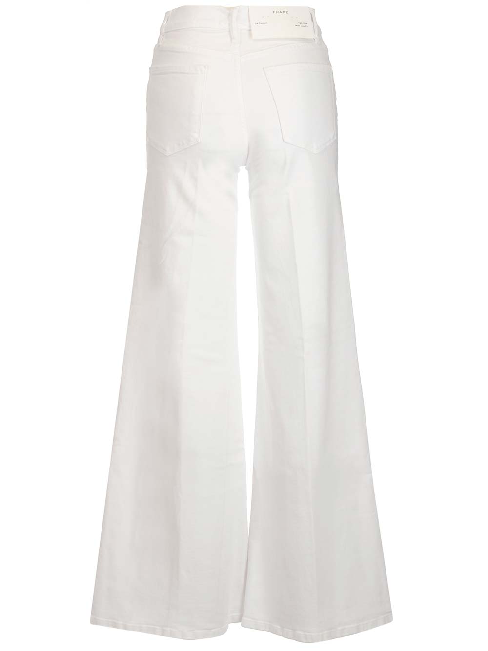 Shop Frame Flared Jeans In White