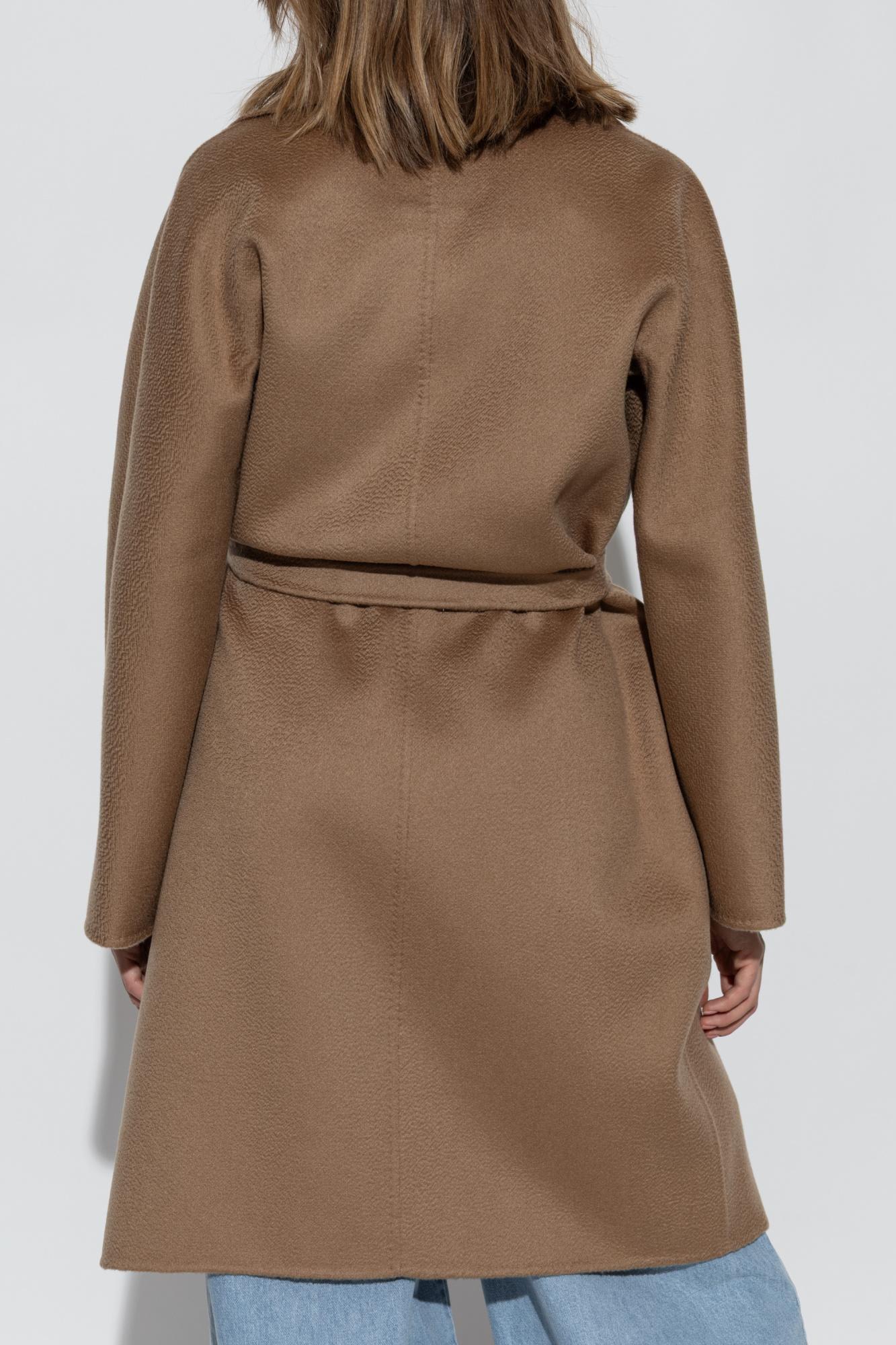 Max Mara Cashmere Coat Lilia In Brown