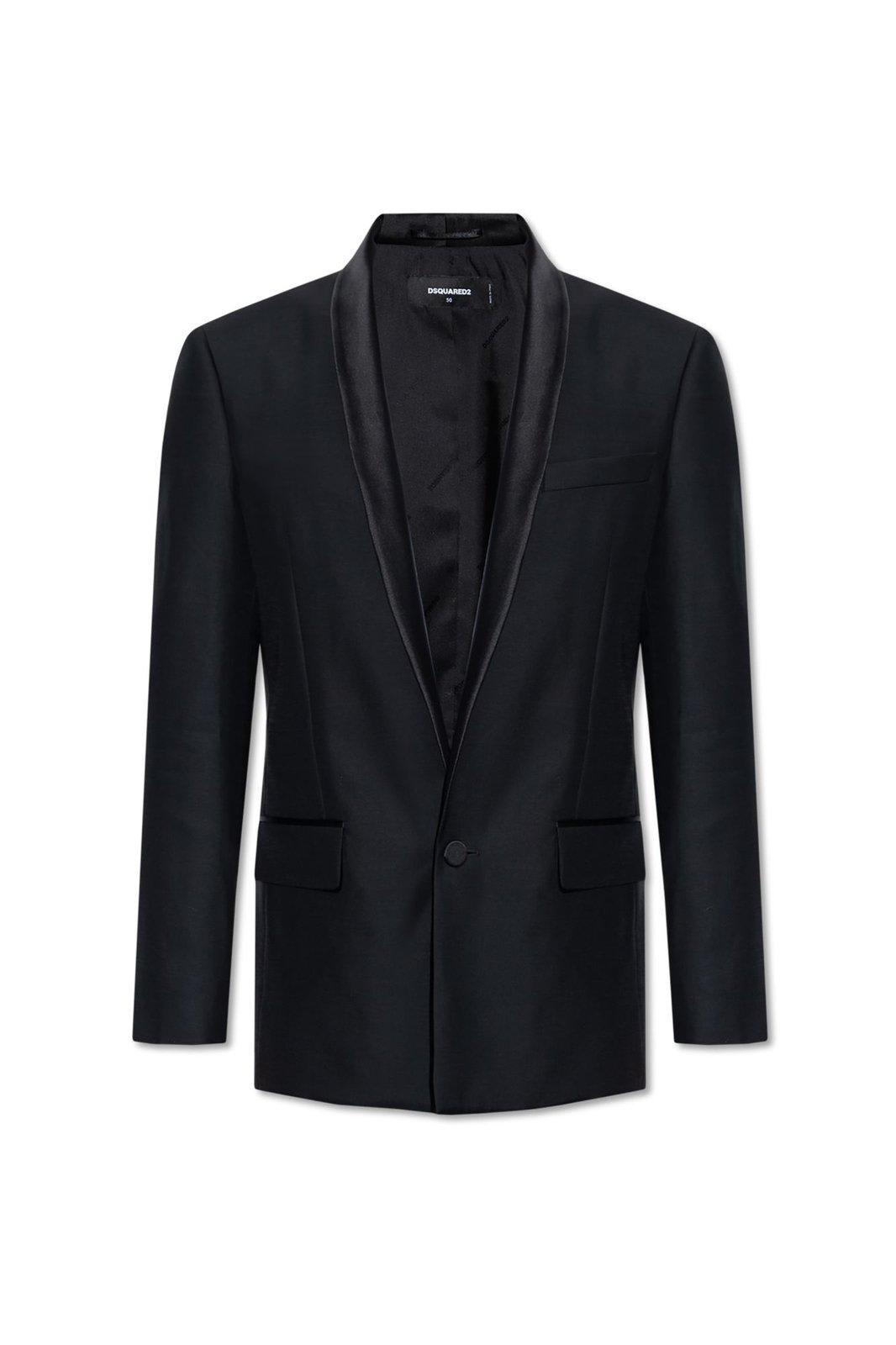 Shop Dsquared2 Single Breasted Tailored Blazer In Black