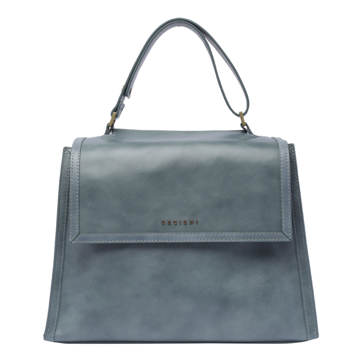 Shop Orciani Soft Sveva Handbag In Blue