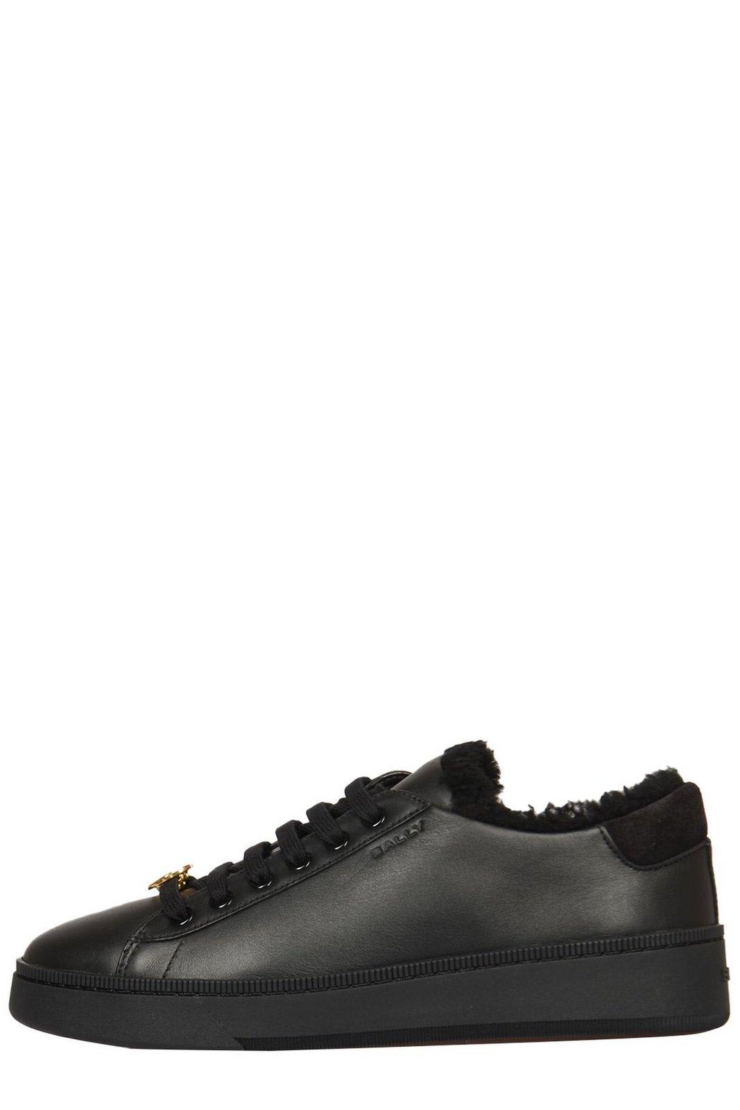 Shop Bally Lace-up Low-top Sneakers In Black