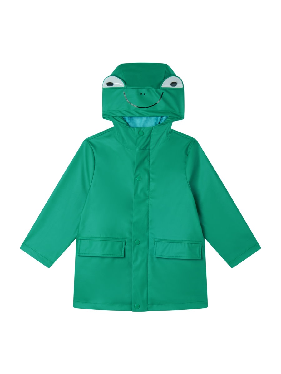 Stella Mccartney Poly Rubber Raincoat In Multicolour