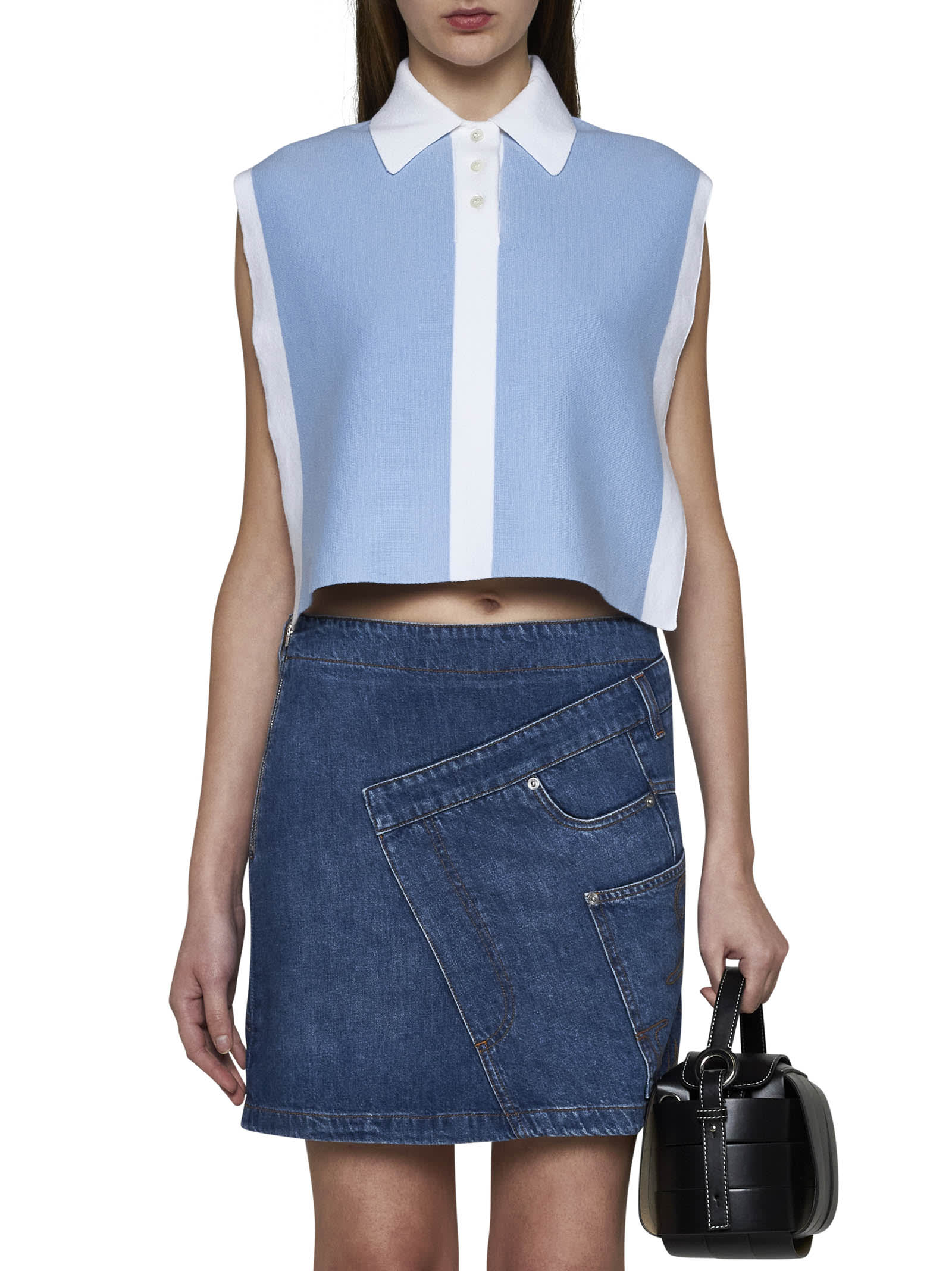 Shop Jw Anderson Polo Shirt In Blue