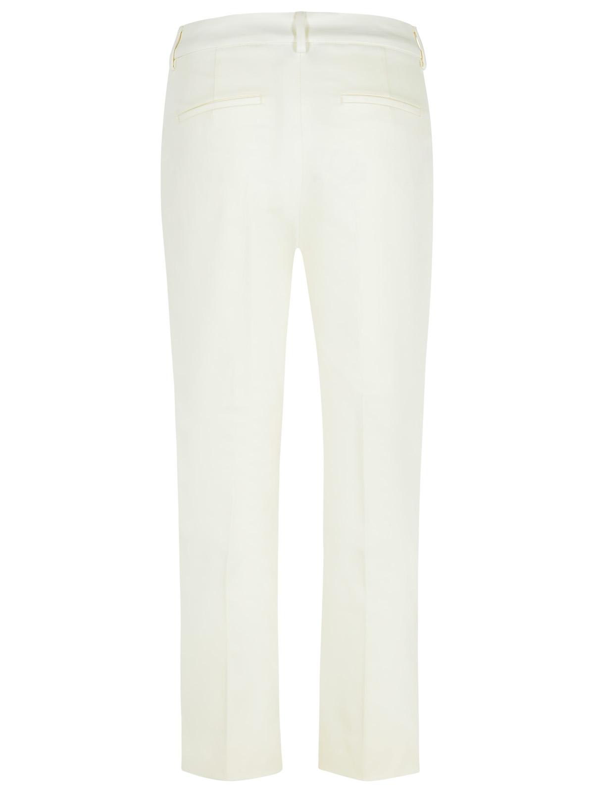 Sportmax 'cotton Pants With Back Pockets And Belt Loops' In White