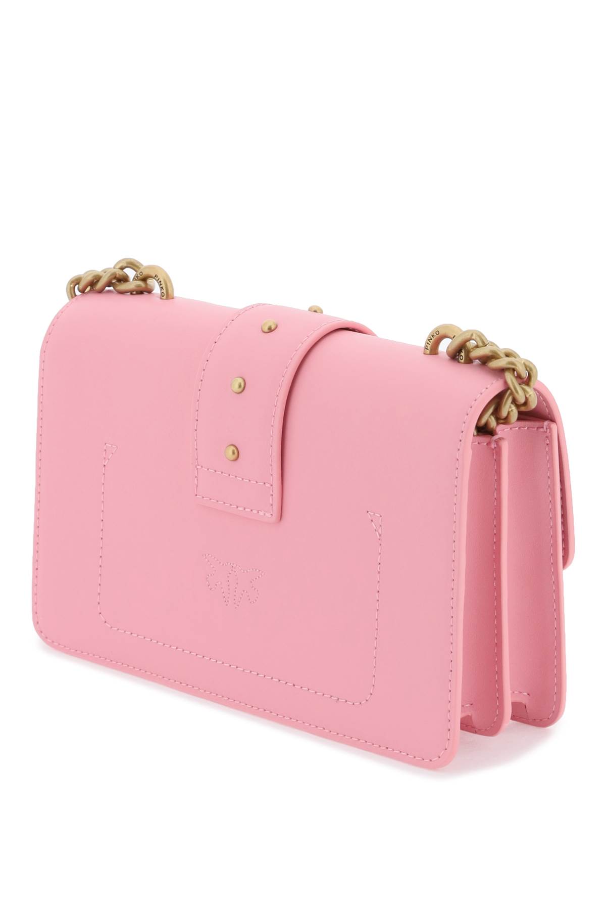 Shop Pinko Classic Love Icon Simply Bag In Pink