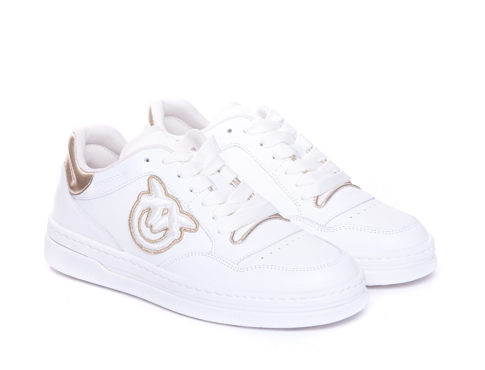 Shop Pinko Mandy Sneakers In White