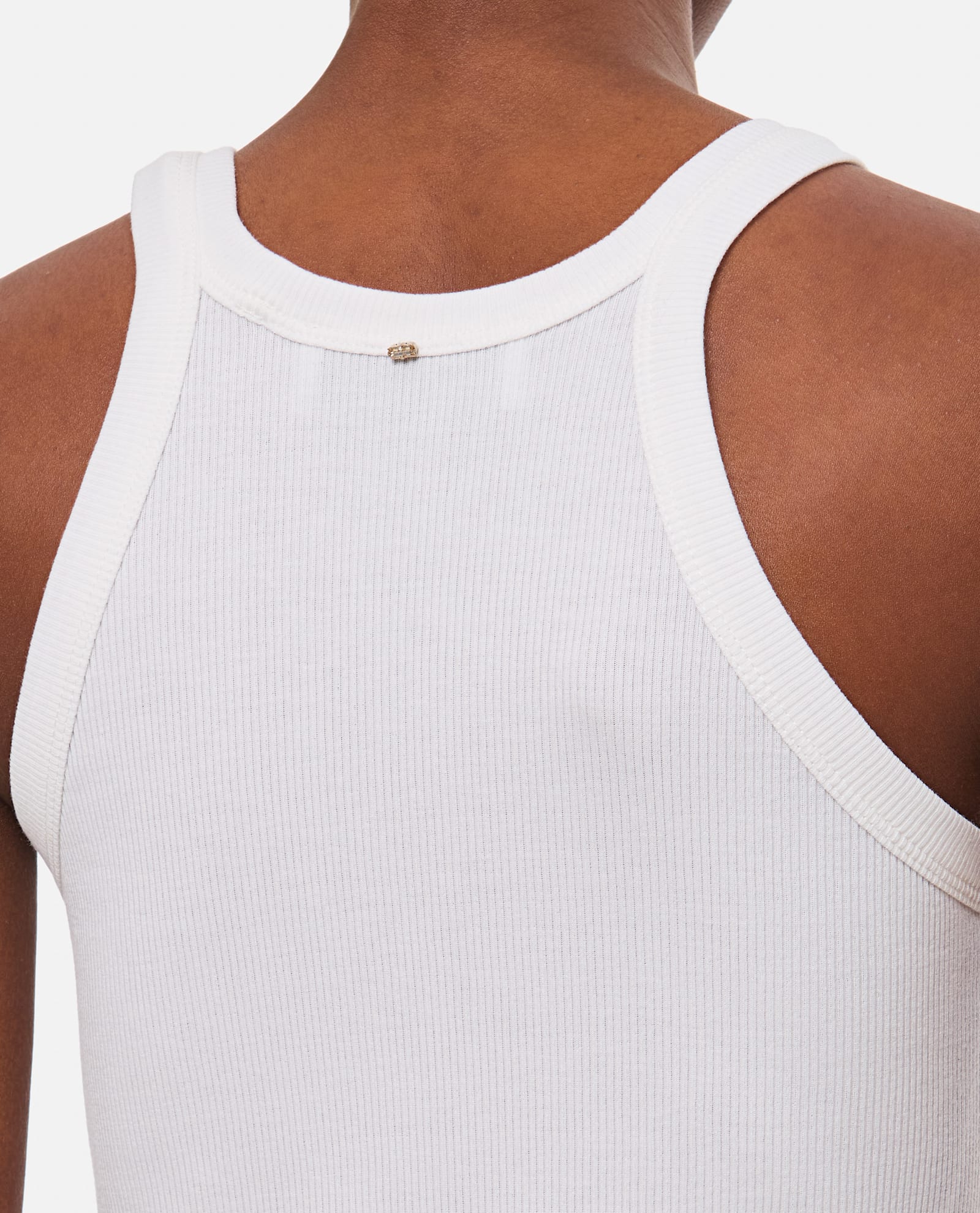 Sportmax Nastie Silk Cotton Tank Top Clothing In White