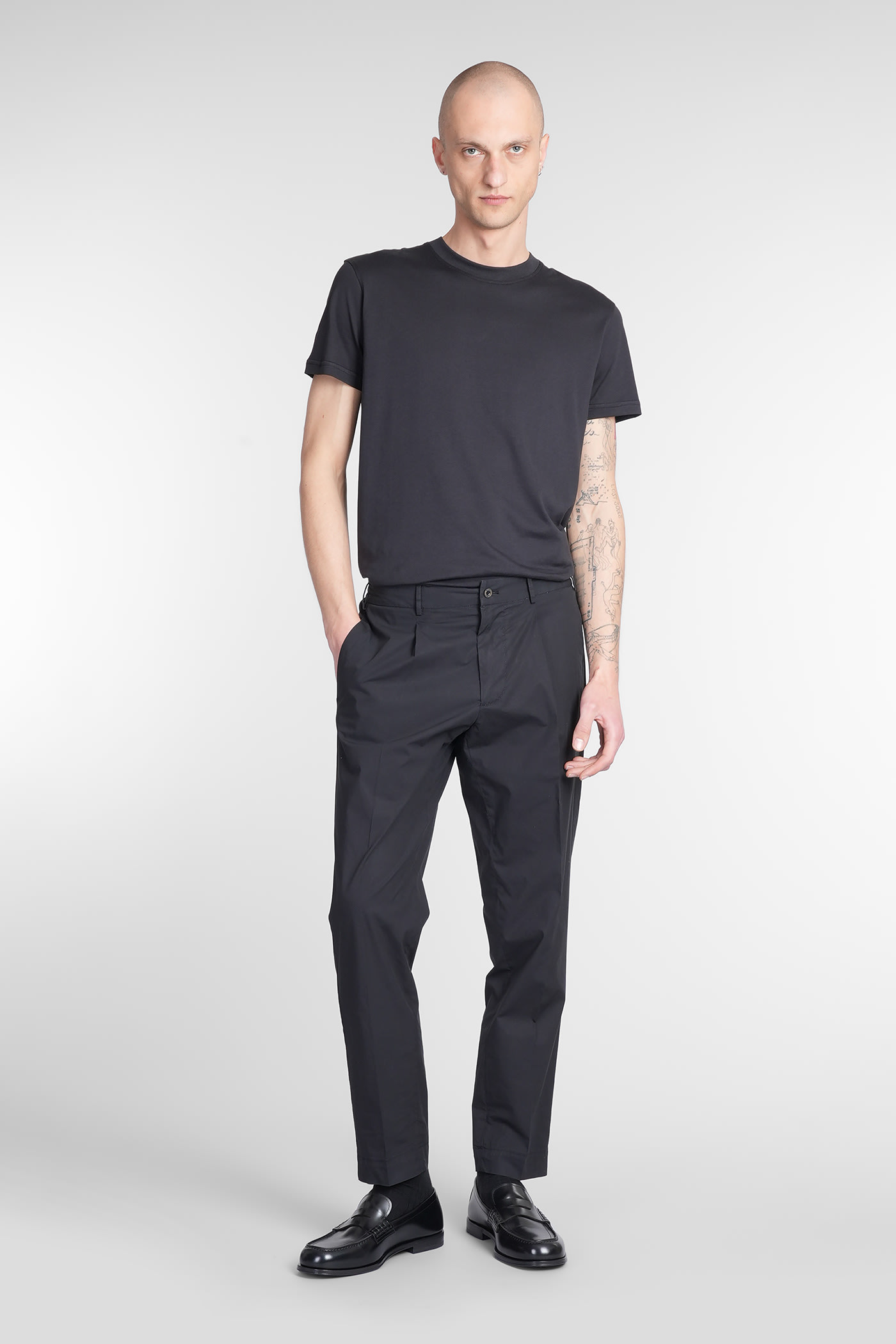 Santaniello Irno Evo Pants In Black Cotton In Black