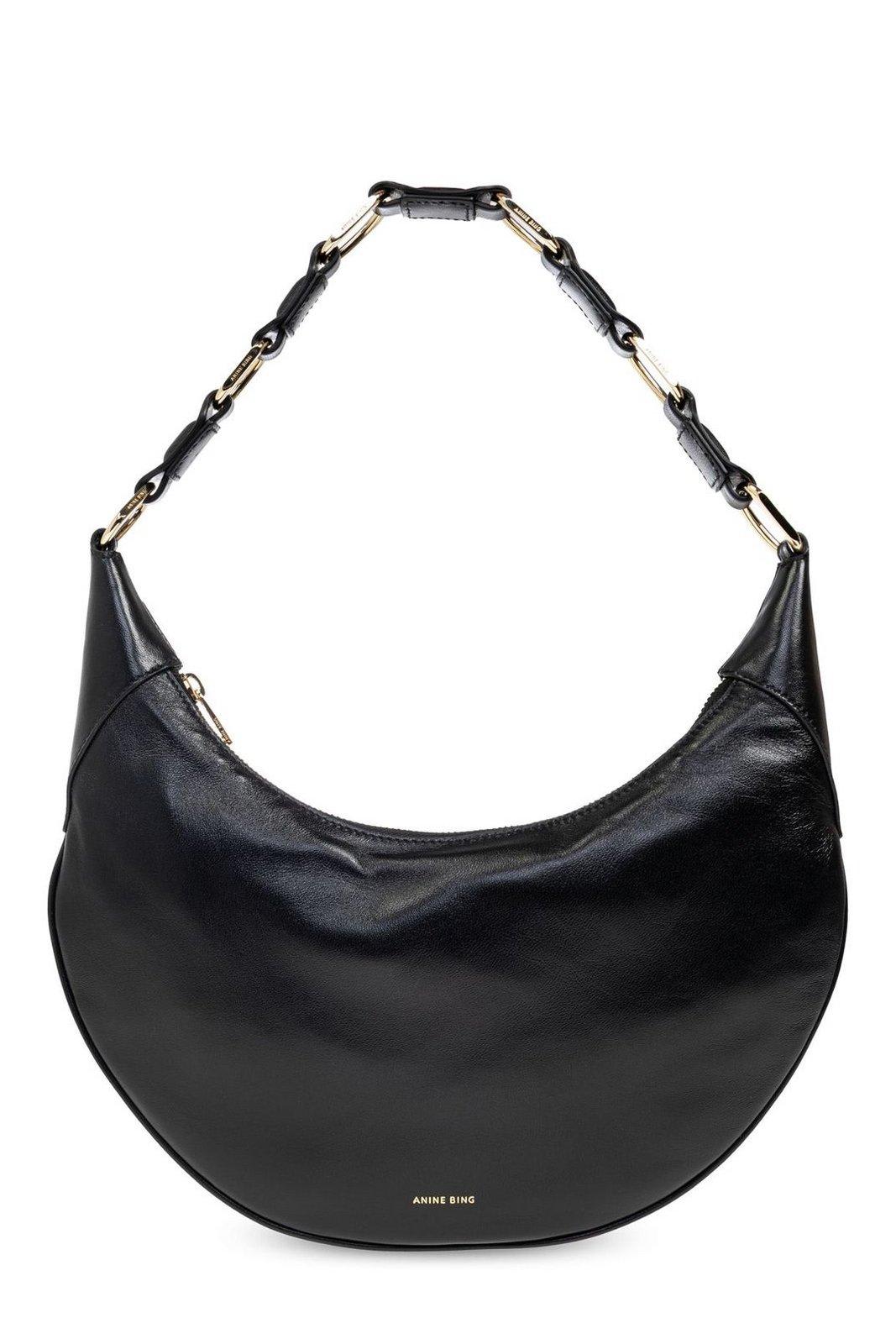 Shop Anine Bing Kate Logo Stamp Shoulder Bag