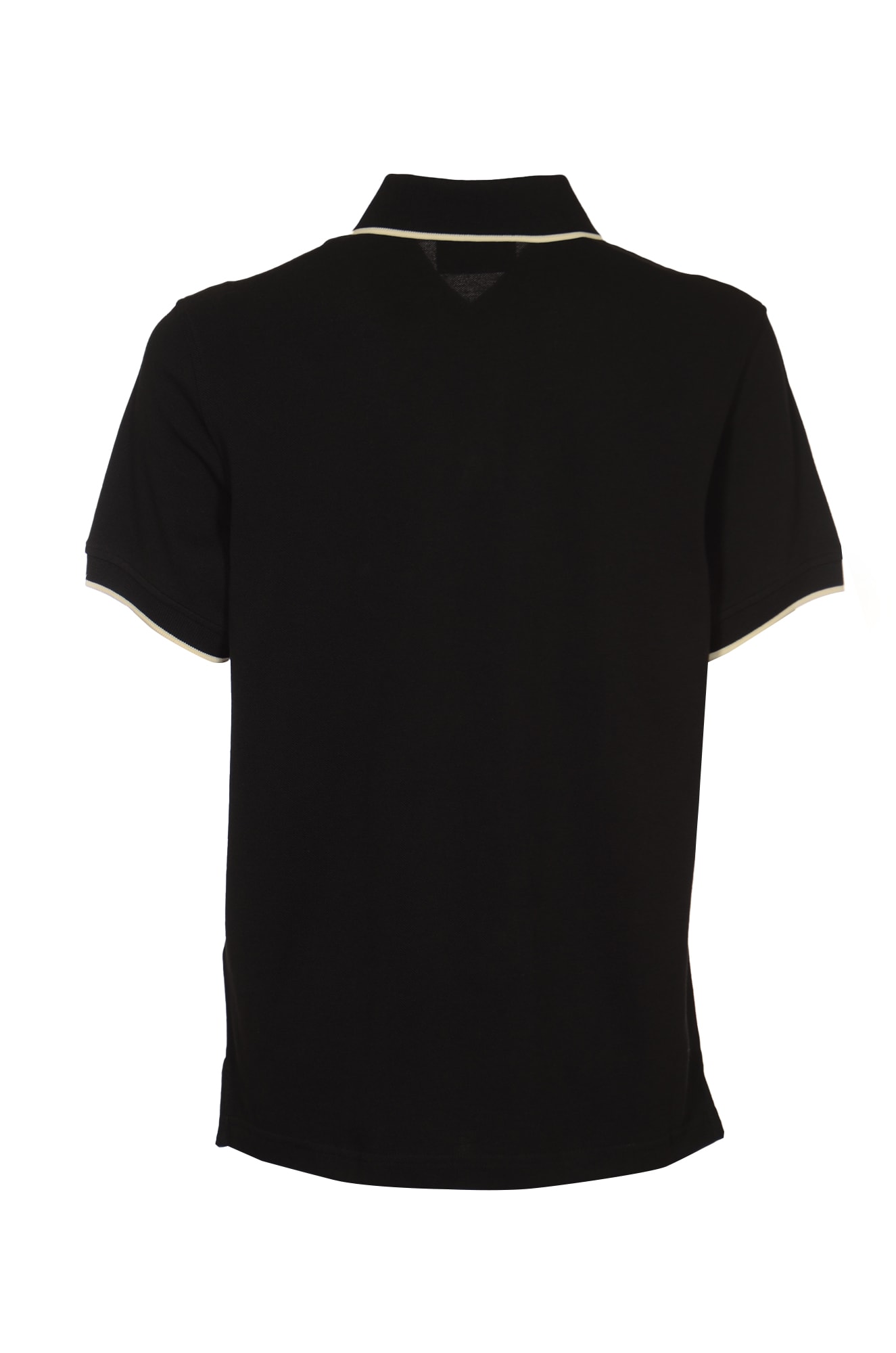 Shop Belstaff Tipped Polo Shirt In Black