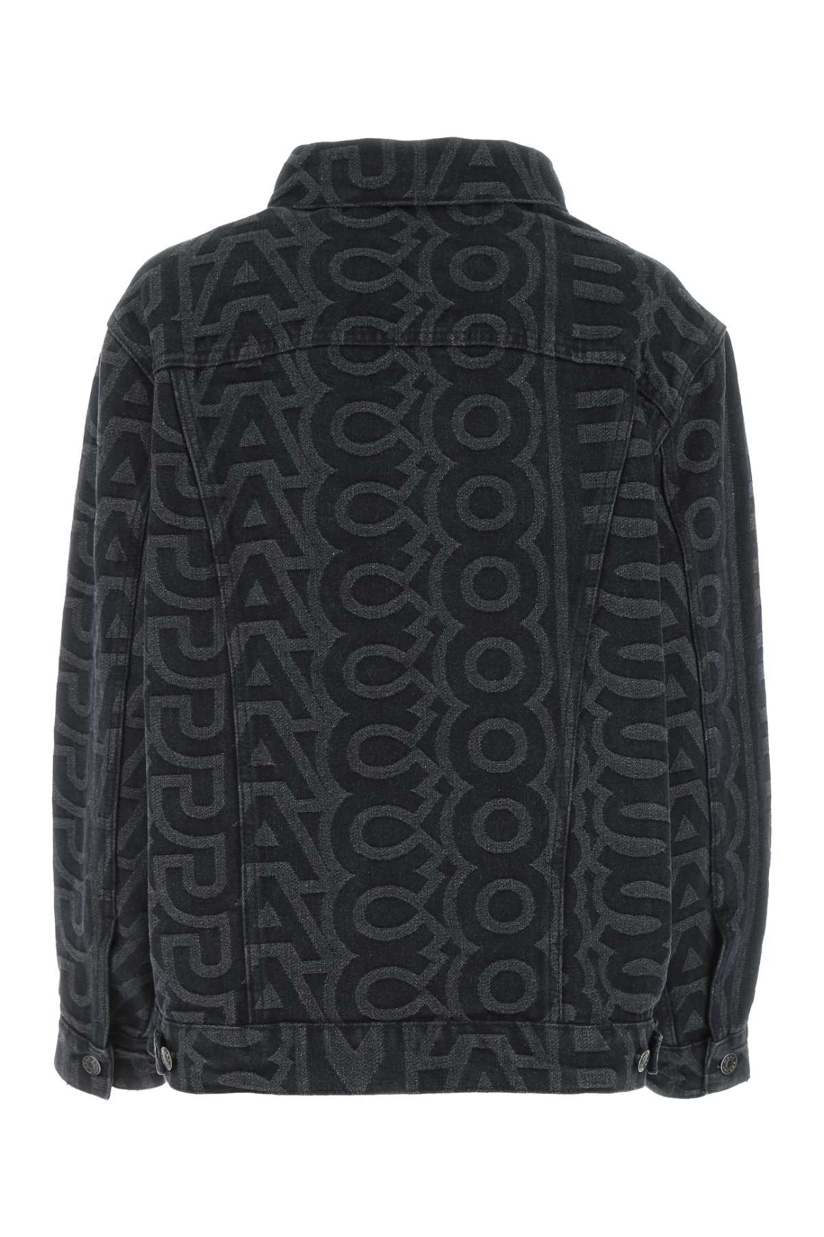 Shop Marc Jacobs Embroidered Denim Jacket In 001