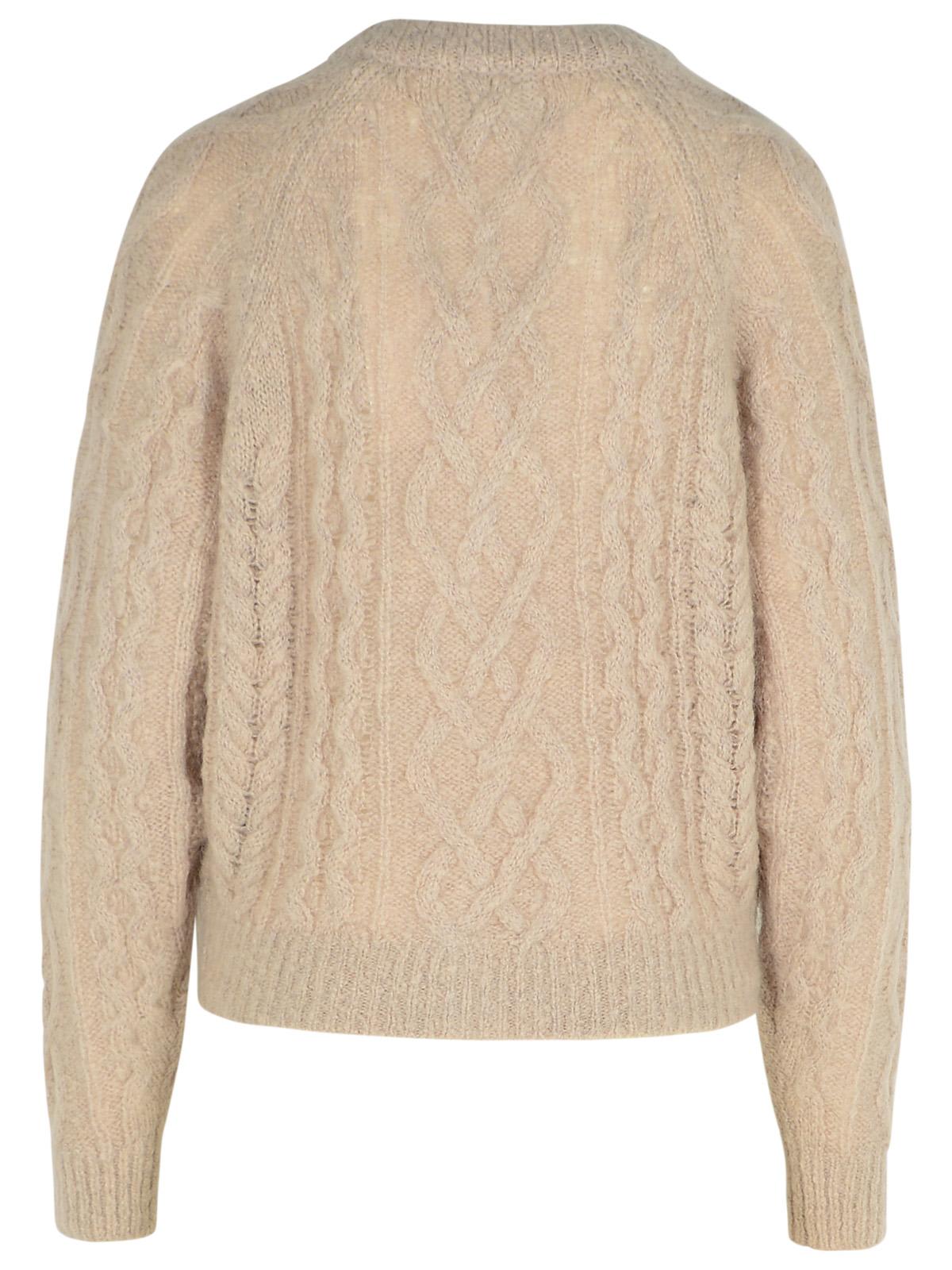 Shop Marant Etoile Ery Beige Mohair Blend Sweater