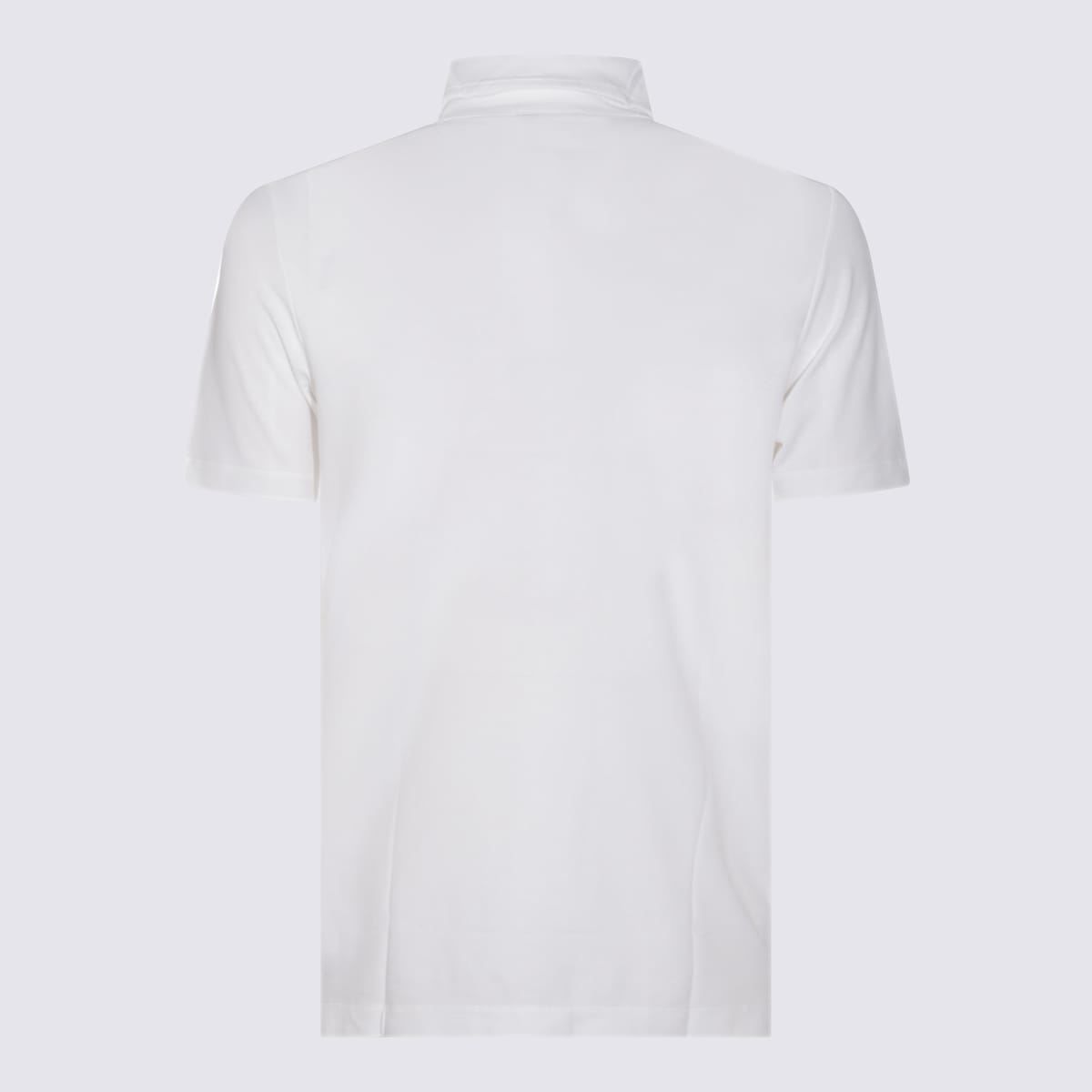 Zanone White Cotton Polo Shirt In White