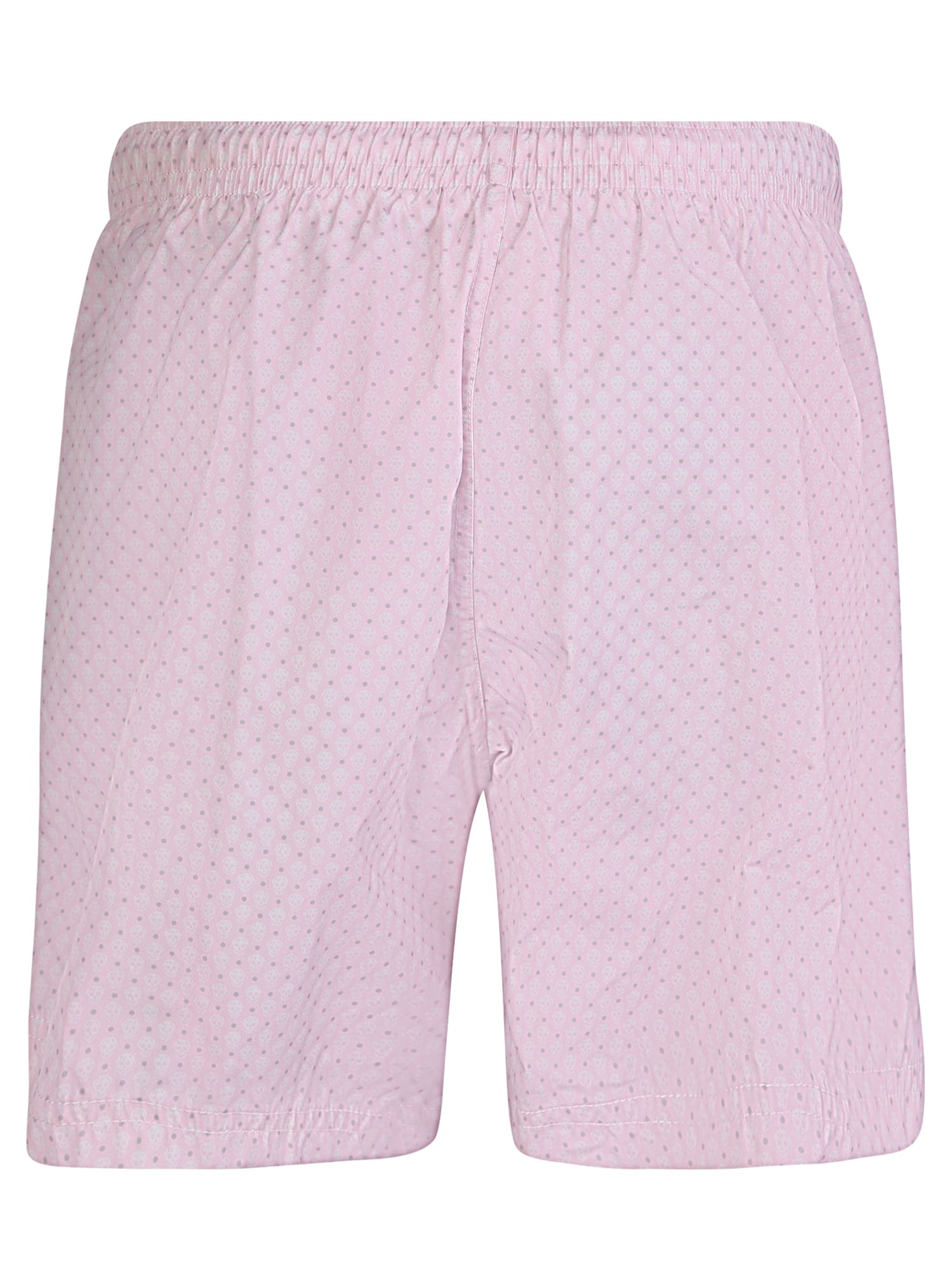 Shop Alexander Mcqueen Skull Pattern Swim Shorts In Pink