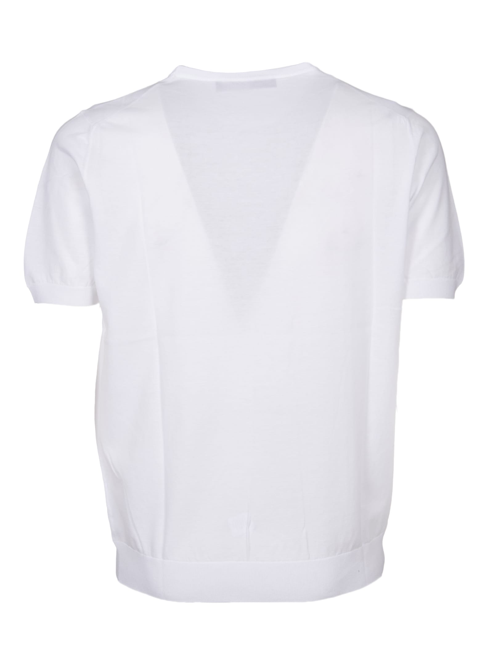 Shop Tagliatore T-shirt In White